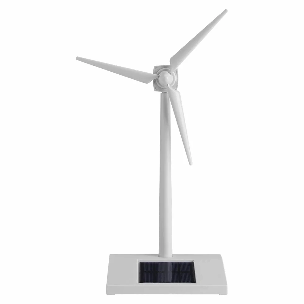 Mini Molino de Viento de Energía Solar Juguete Niños Niños Herramienta de Enseñanza de Ciencias Decoración del Hogar Ornamento Modelo de Escritorio Molinos de Viento de Energía Solar de Viento