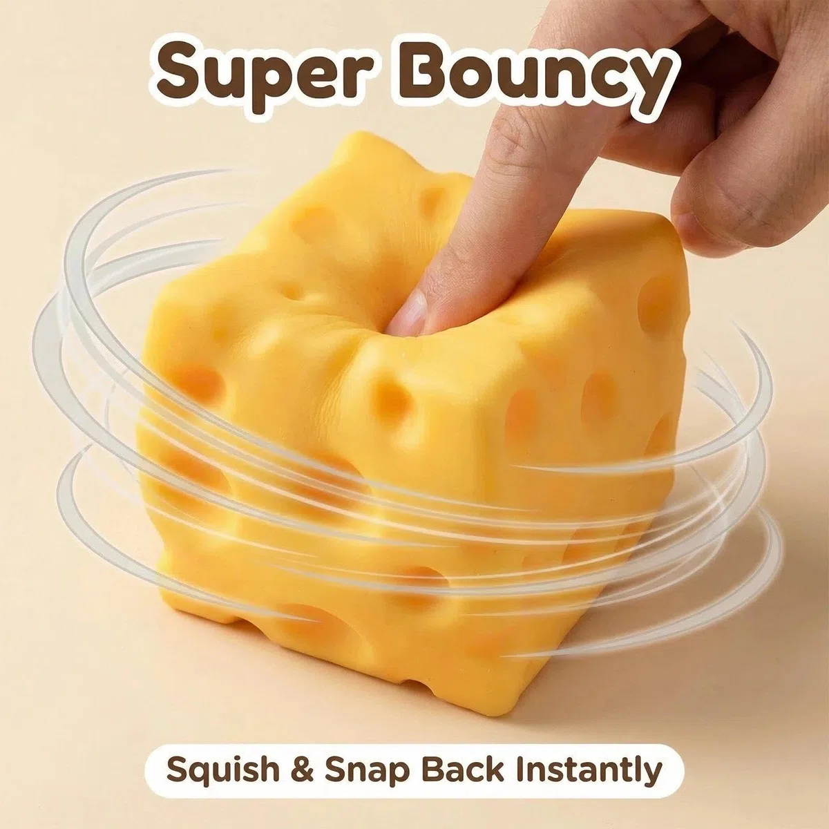 4 Piezas Cheese Squishy Square, Juguete Apretar Mantequilla, Squeeze Toys Squishy Juguetes, Kawaii Squishys, Regalos Cumpleaños para Niños y Adultos