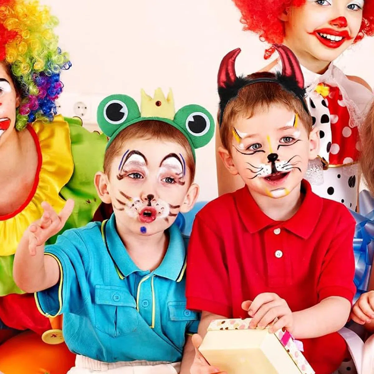 10 Stück con Orejas de Animales Diadema para Orejas de Animales de Dibujos Animados Cinta para el Pelo para Animale de Fiesta Fiesta Temática Cumpleaños Carnaval, Apto para Adultos y Niños