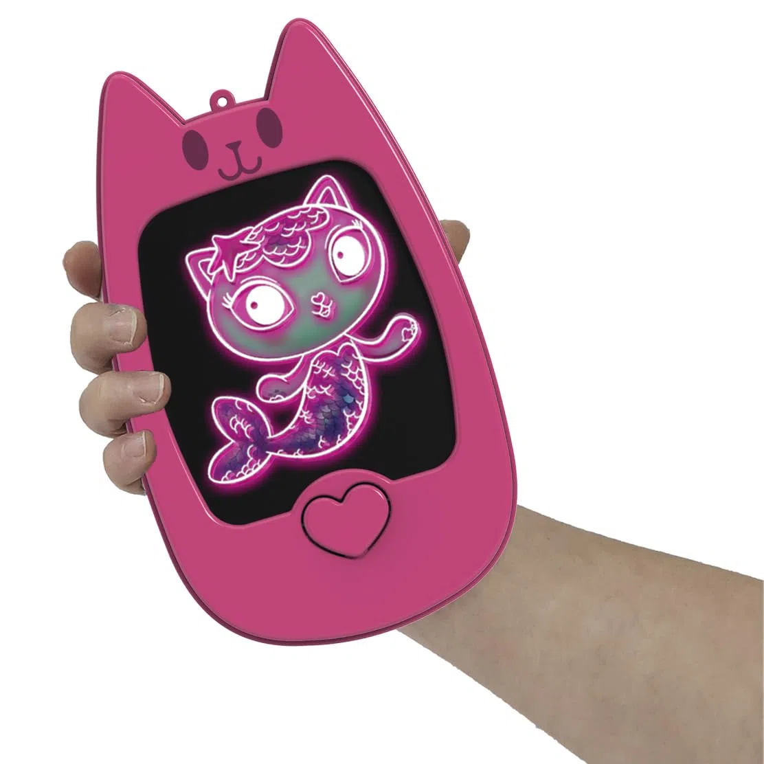 Cefa Toys Mini Pizarra Luminosa La Casa de Muñecas de Gabby, 3 rotuladores, 4 Plantillas, Cinta para Colgar. Apto para niños a Partir de 3 años.