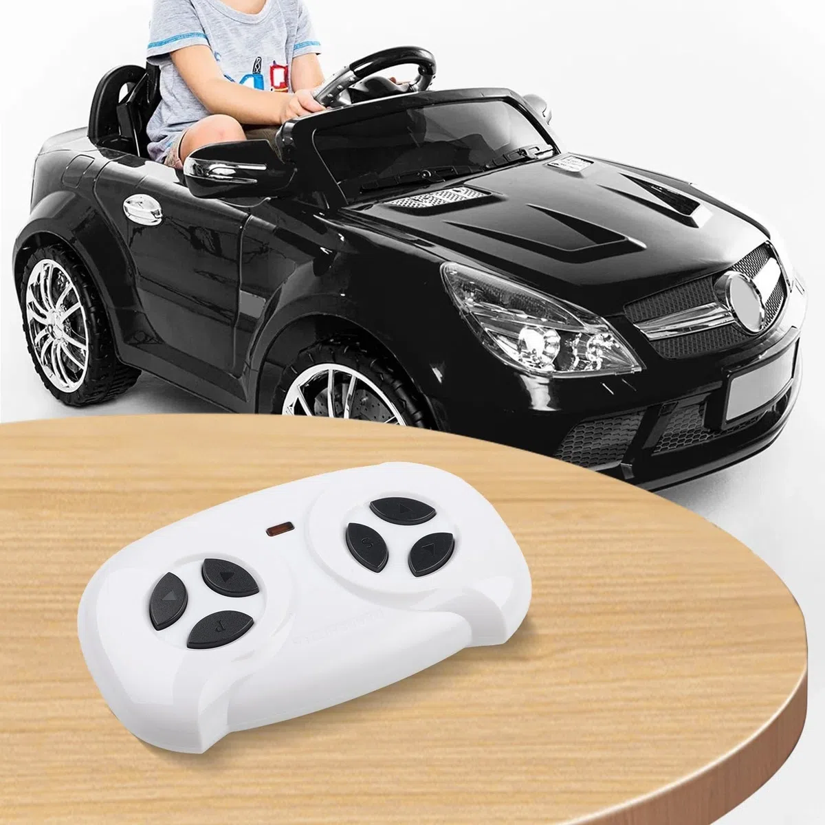 JR1810RX Receptor de 7 pines y control remoto para niños eléctrico Ride On Car 6-12V 2.4G piezas de repuesto con función de arranque lento, material ABS, accesorios de vehículo de juguete