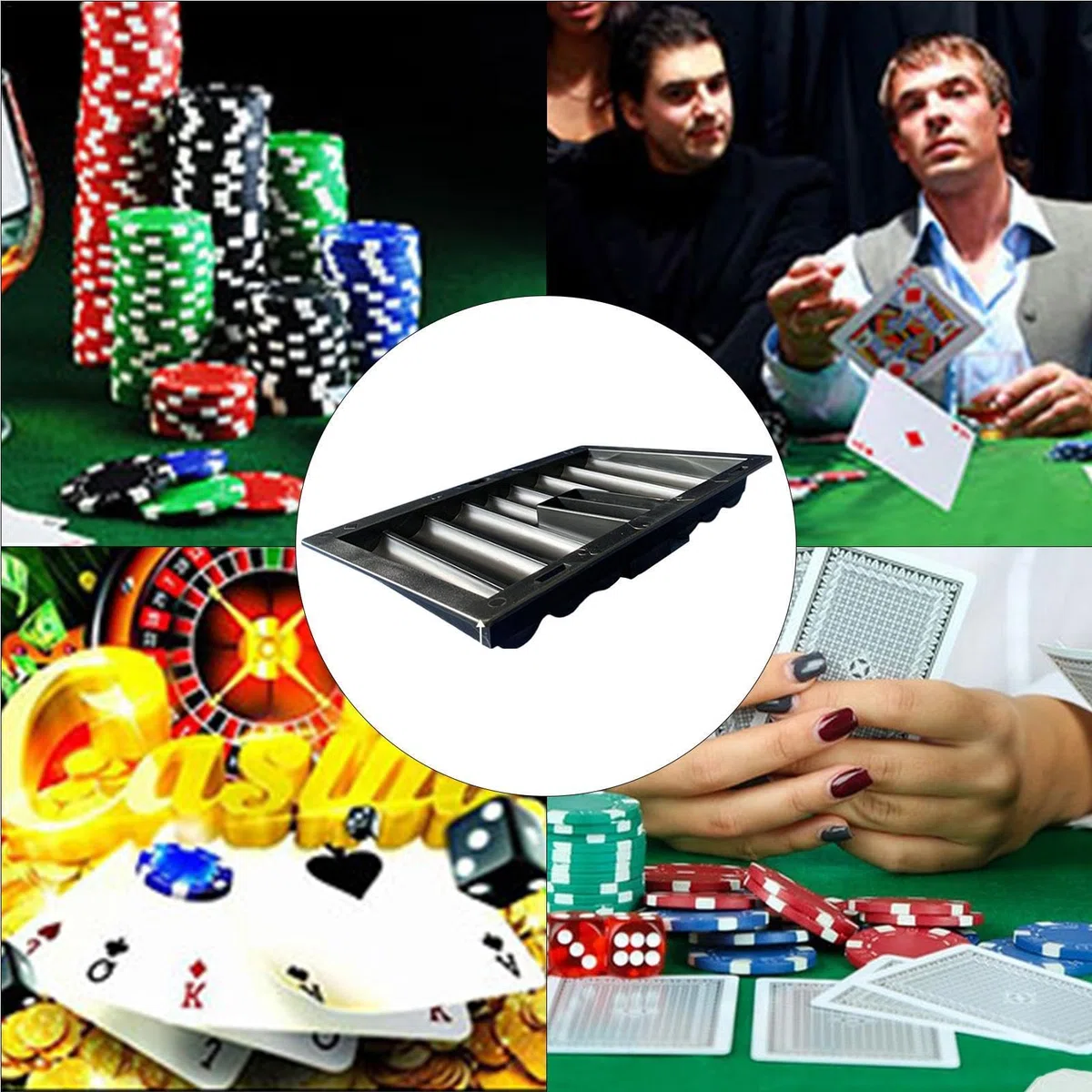 Bandejas y estantes para fichas de póquer, estuche para fichas de póquer, soporte de fichas de casino, bandeja de fichas de mesa de póquer portátil, bandeja de fichas de mesa de póquer, soporte para