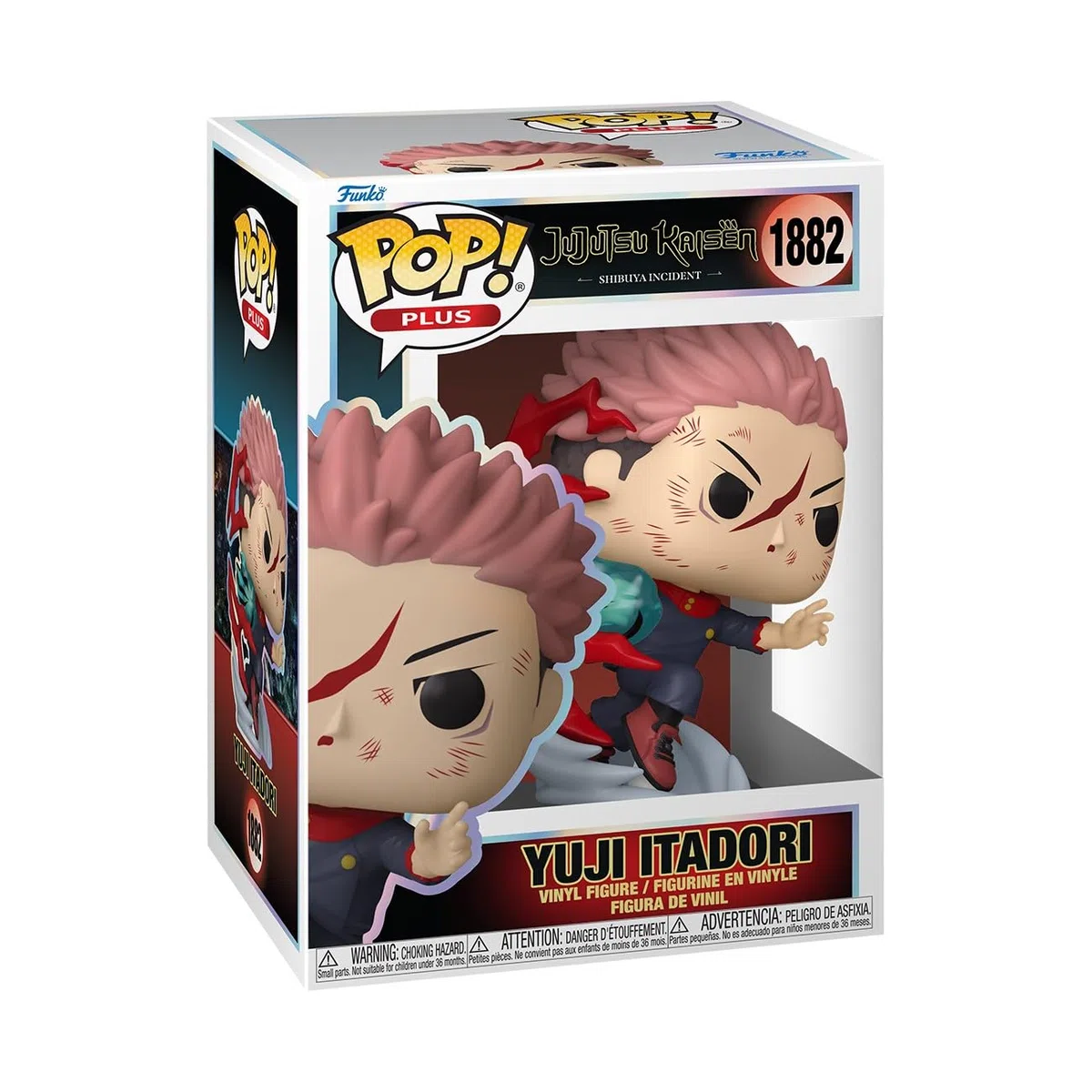 Funko Pop! Plus: Jujutsu Kaisen - JJK - Yuji Itadori - Figura de Vinilo Coleccionable - Idea de Regalo - Mercancía Oficial - Juguetes para niños y Adultos - Figura Modelo para coleccionistas
