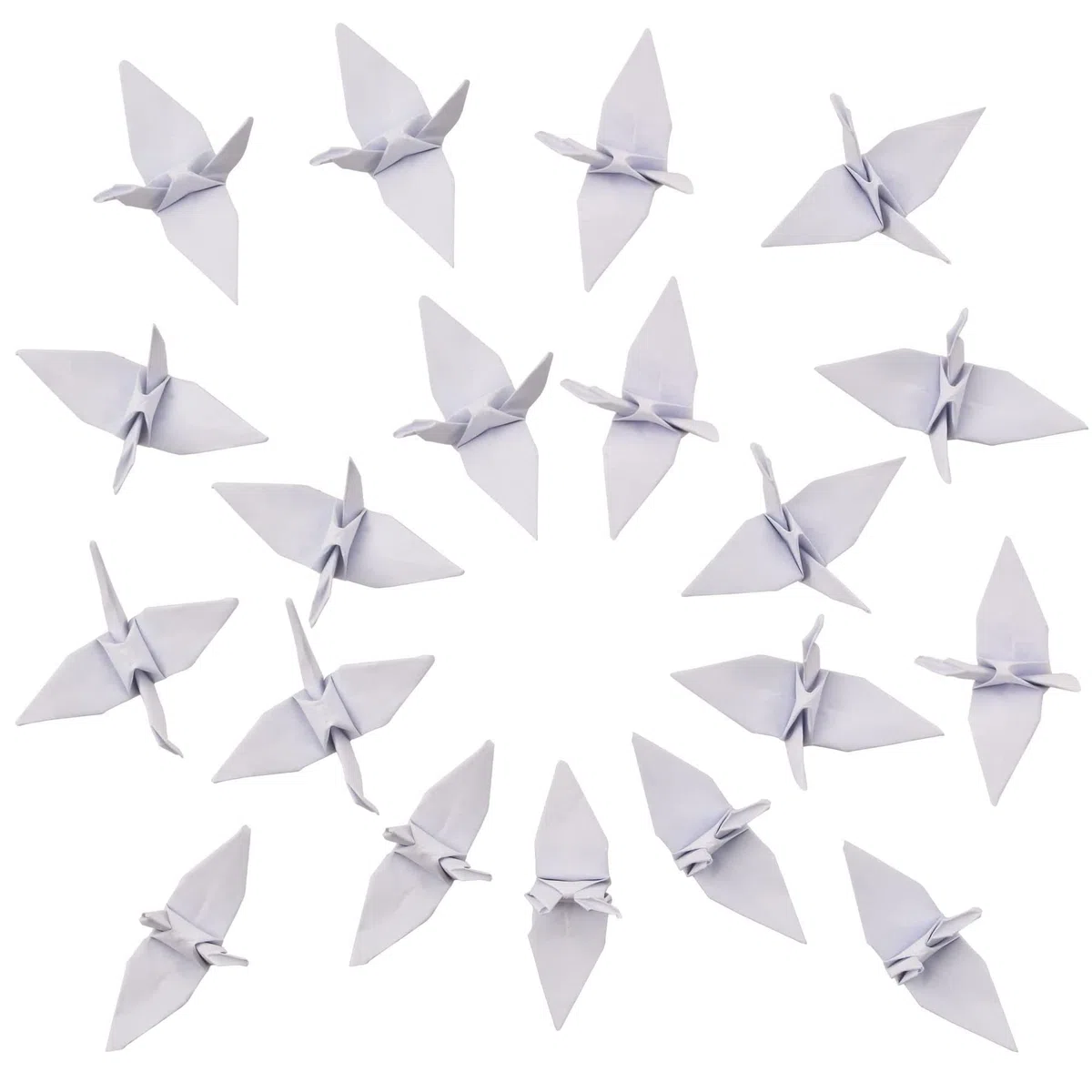 GrúAs De Papel Origami Grullas De Papel Para Origami 100 Piezas Plegadas De Origami 7cm Para La DecoracióN Del Hogar Del Fondo Del Banquete De Boda (Blanco A, 9cm)