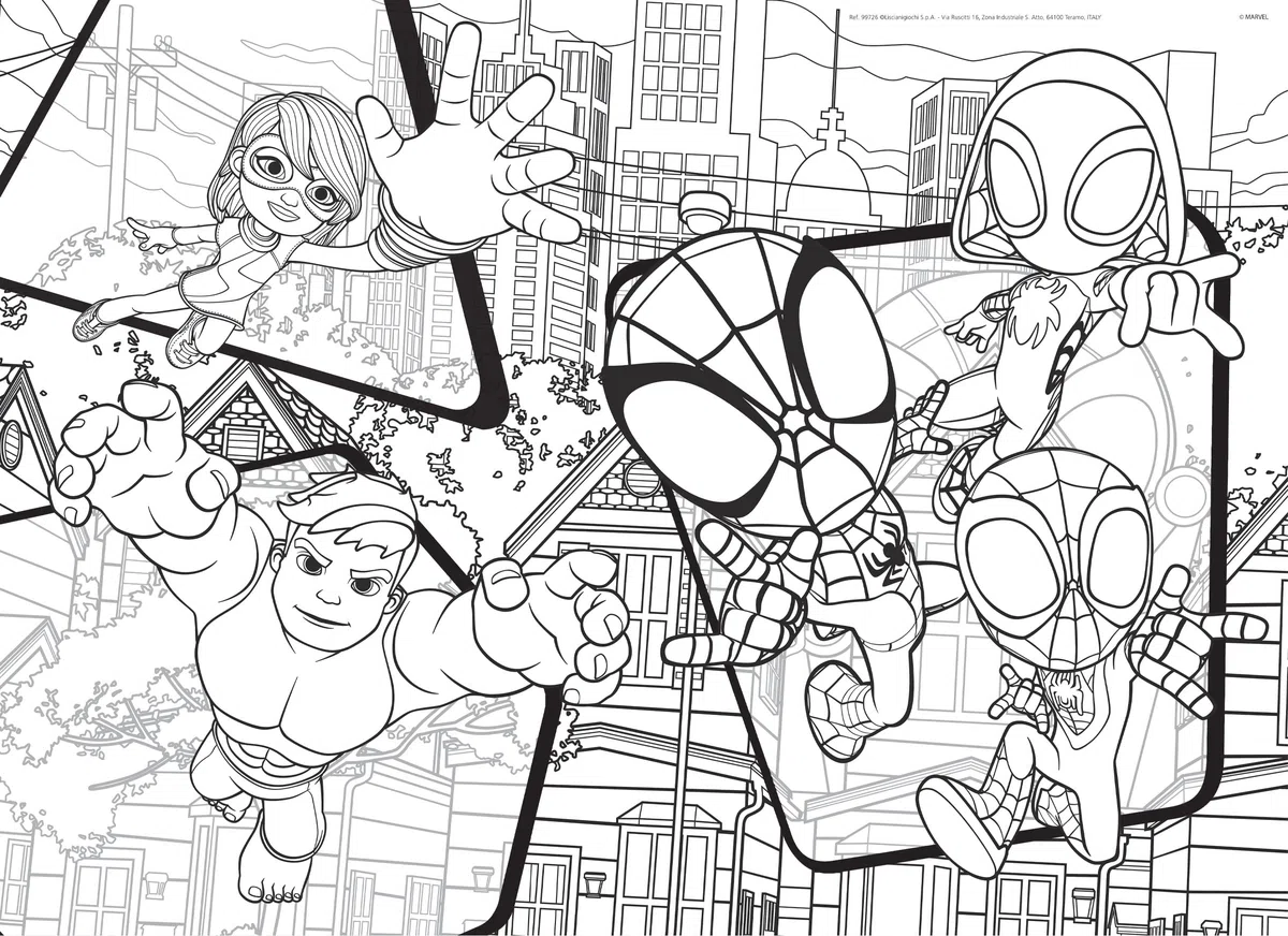 Liscianigiochi Marvel Puzzle DF Maxi Floor 24 Spidey