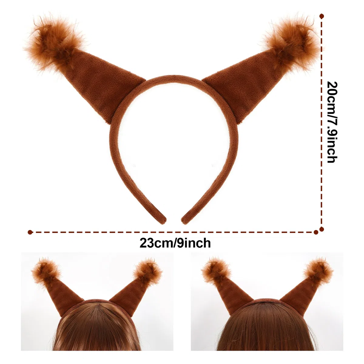 XEPST Conjunto de Disfraces de Ardilla Animal, Diadema de Ardilla, Cola de Ardilla para Disfraz de Animal, Cosplay, Accesorios de Fiesta de Cumpleaños, Disfraces de Halloween, Suministros de Fiesta