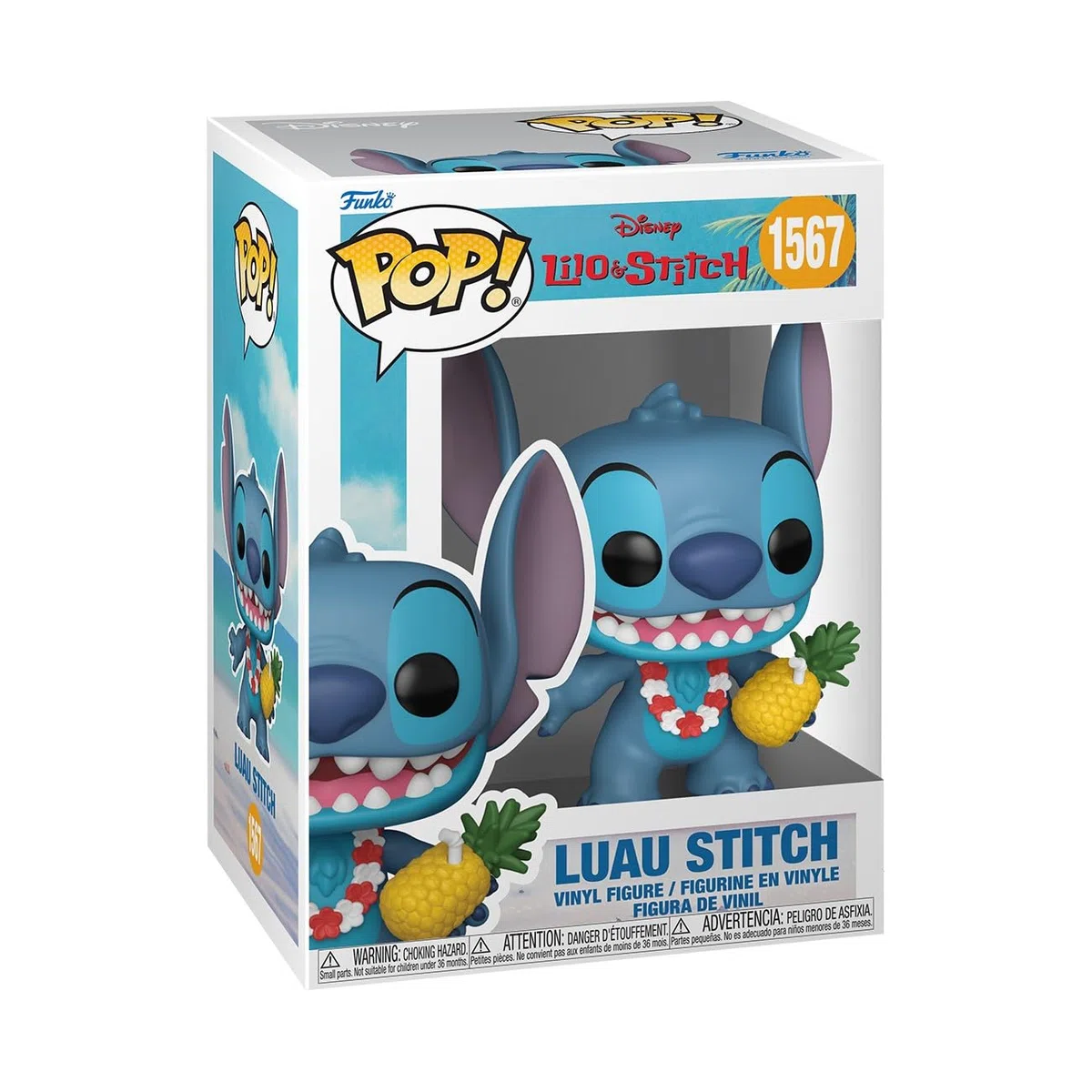Funko Pop! Disney: Lilo & Stitch - Luau Stitch - Figura de Vinilo Coleccionable - Idea de Regalo - Mercancía Oficial - Juguetes para niños y Adultos - Figura Modelo para coleccionistas y exhibición