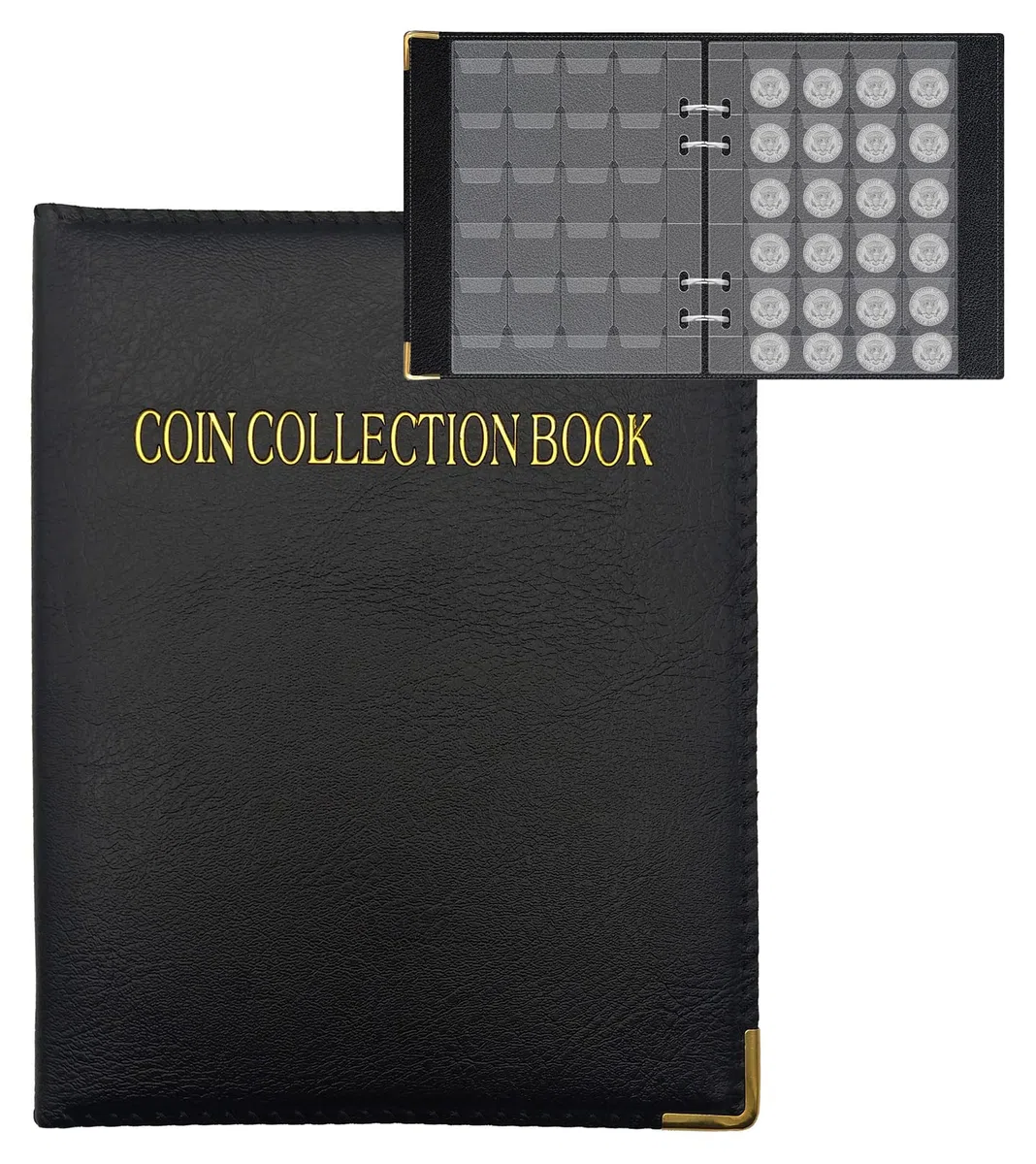 fundas para álbum de monedas,album monedas,Aplicable album monedas 2 euros,monedas coleccion （20 * 24=480)