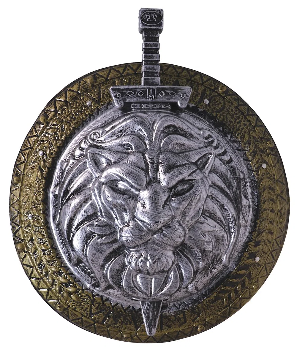 FIESTAS GUIRCA Escudo 44 CMS con Espada 48 CMS, Leon
