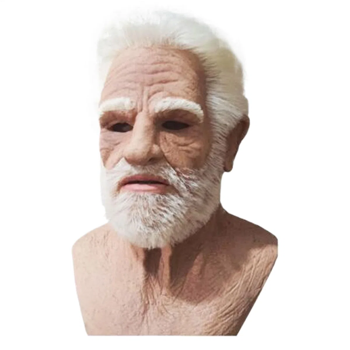 Genérico Cubierta facial de anciano - Máscara de látex realista de anciano para Halloween | Máscara con disfraz de ajuste ajustable para carnaval, cosplay, mascarada, Navidad