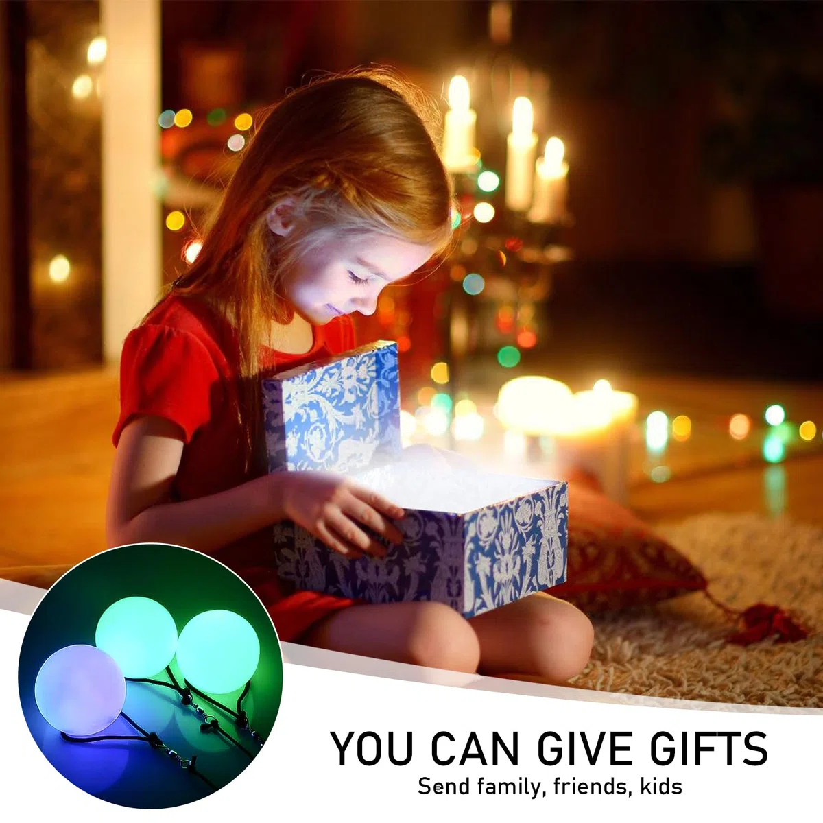 Juego de 3 bolas LED Poi Ball LED Glow Poi con colores del arco iris y efecto estroboscópico, LEDPOI pelotas de malabares con doble bucle ajustable, juguetes para principiantes y profesionales