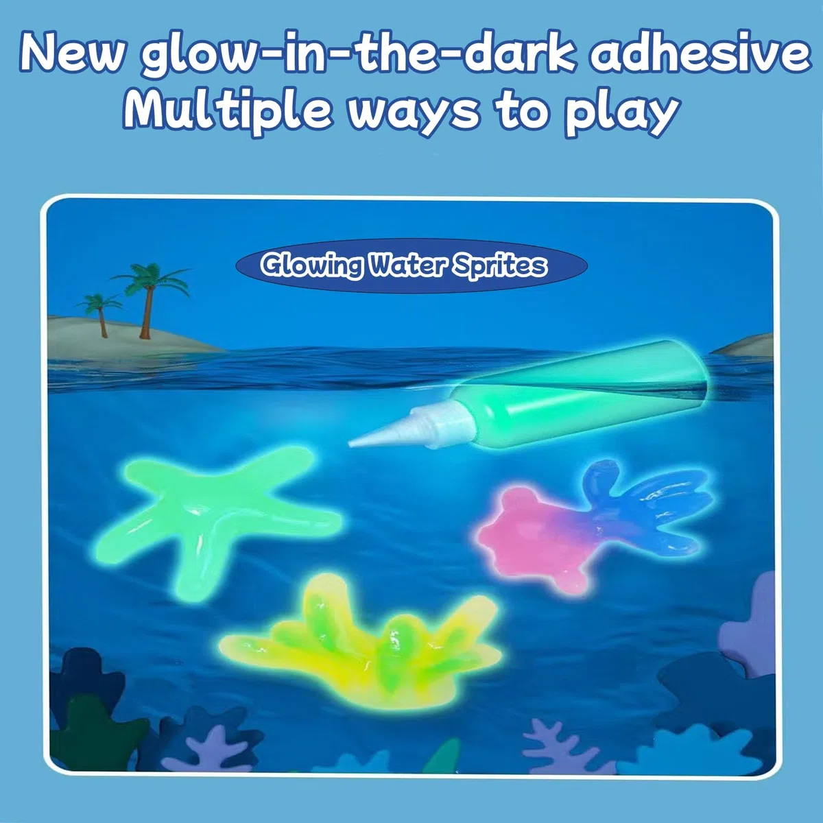 Aszaui Aqua Gelz Creative Set,Magic Water Elf,Aquagelz 3D Creative Set de Mágicos de Geles de Océano para Niños,Manualidades, 13 Botellas Juego Educativos Niños