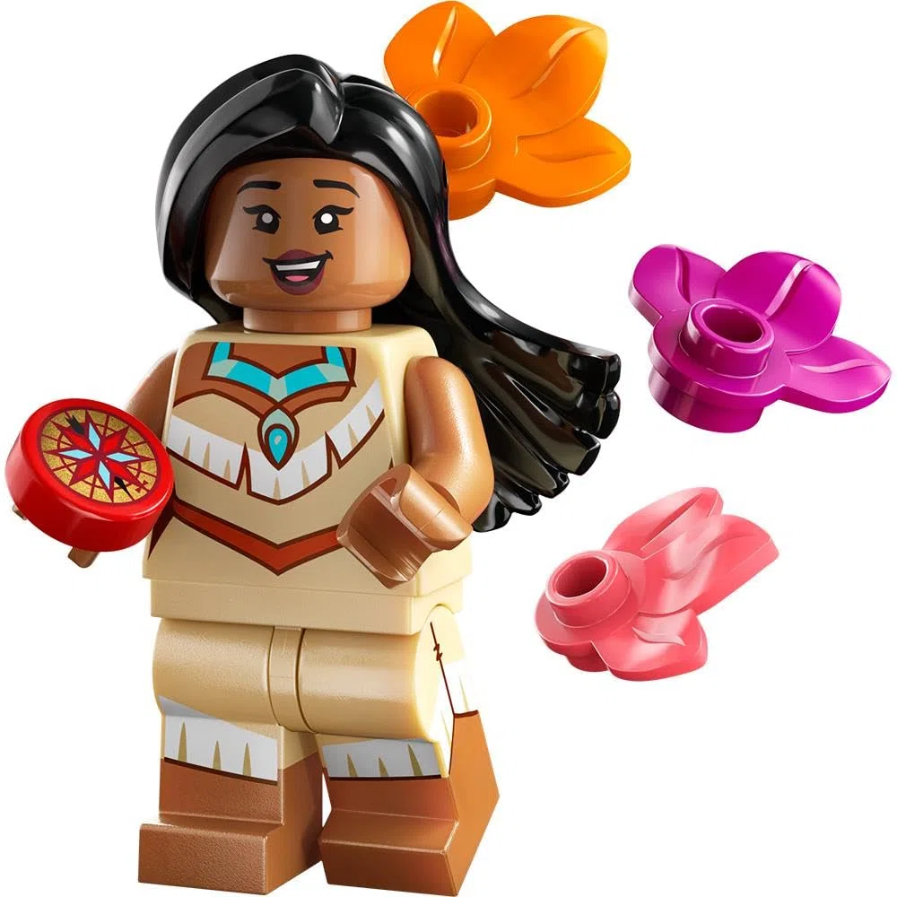Blue Ocean LEGO Minifigures Disney 100 - Elige 1 de 18 figuras diferentes 71038 (Pocahontas con impresión de brújula), pequeña