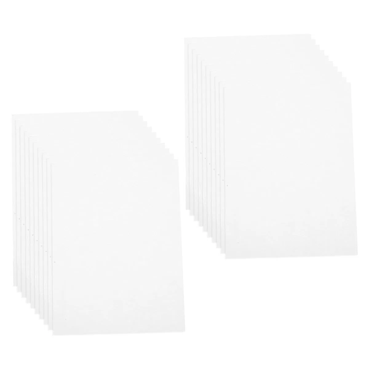 HEALLILY Papel para Prensado de Flores Diy, 60 Hojas de Papel Secante Reutilizable de Tejido Blanco para Manualidades y Prensado de Varias Capas