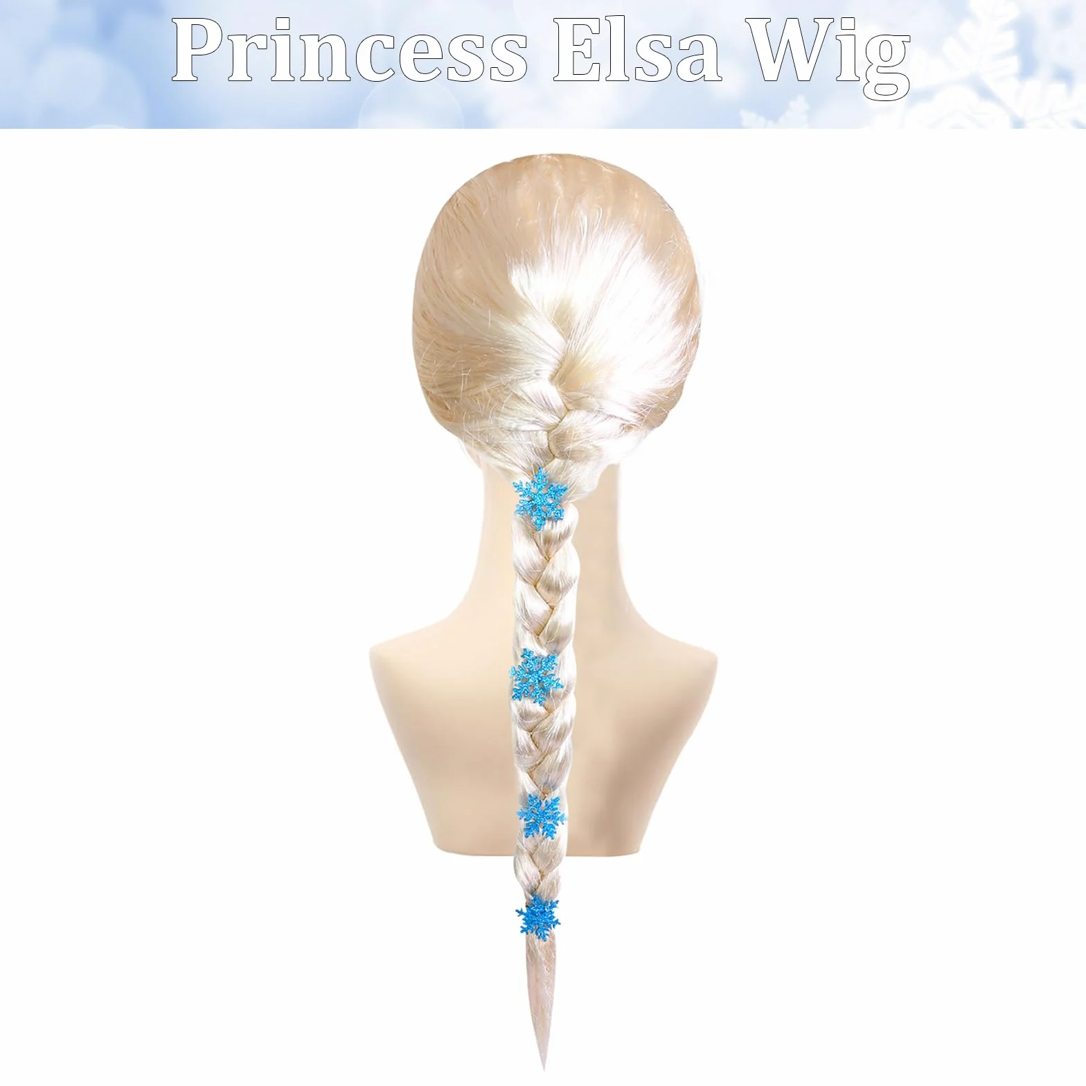 Frozen Elsa Peluca Eluca Rapunzel Niña Frozen Cosplay Costume Elsa Peluca De Trenza Para Disfraz Peluca De Pelo Largo Para Mujer Peluca De Anime Aplicable Fiesta Halloween, Bar, Cosplay De Concierto