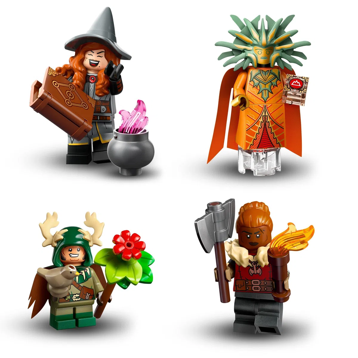 LEGO Minifiguras Dungeons & Dragons Figuritas Coleccionables, 1 Minifigura de 12 Posibles Entre Ellas Hechicera Tiefling y Brujo Gith, Juego de rol, Regalo para Niños y Niñas de 5 Años o Más 71047