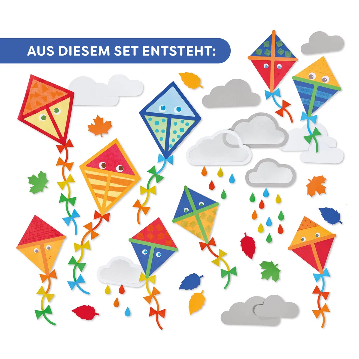 HABA Sachenmacher 2014004 - Juego de manualidades para niños a partir de 5 años, decoración creativa para ventanas con habitantes del bosque y motivos otoñales, juego de 2 unidades