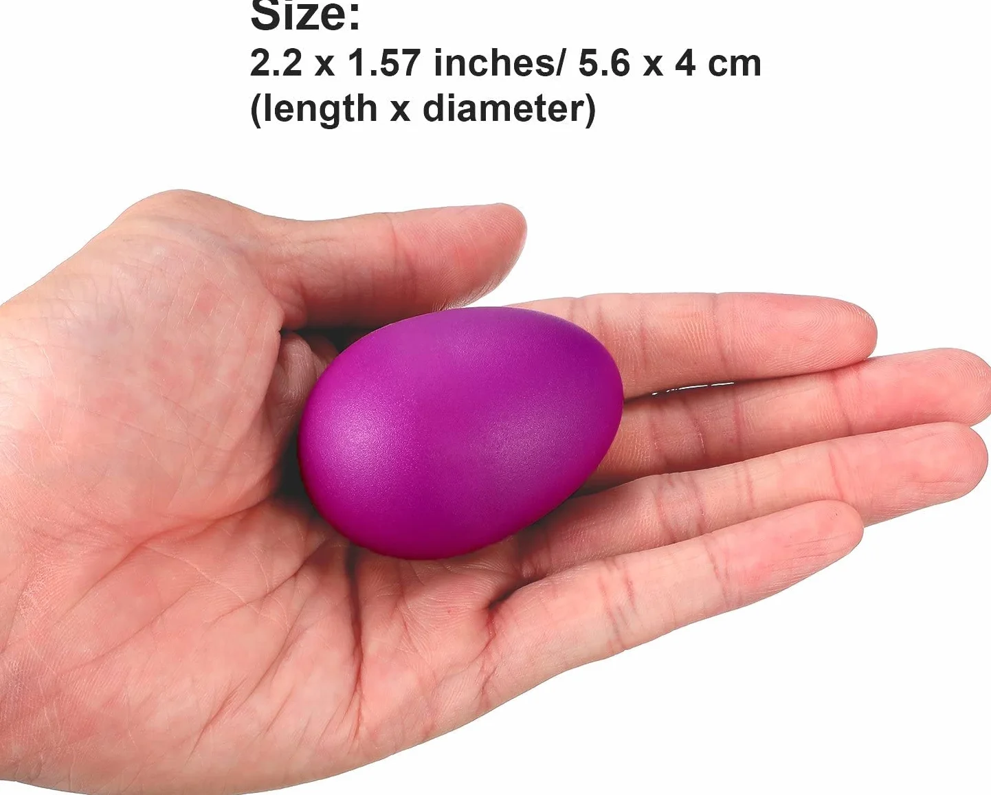 24 Unidades de 6 Huevos de Color Maracas Huevo coctelera Juego de Huevos de sonajero, Juguete para el Ritmo de los Huevos para bebés pequeños Regalos de Fiesta de Pascua