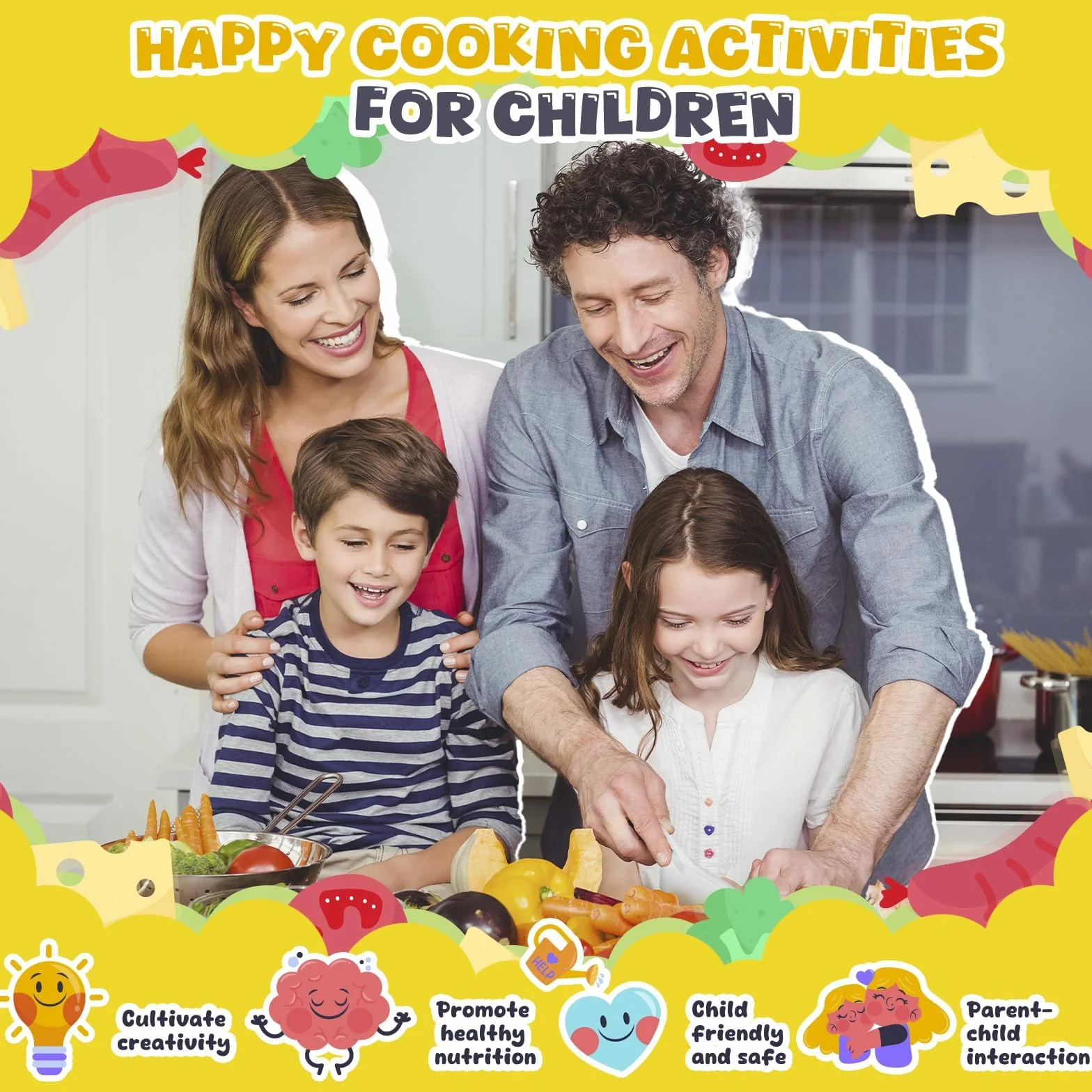JOYBOY 47 Piezas Juego de Cuchillos para Niños,Utensilios Cocina Montessori para Cortar Frutas Verduras o Masa,Cocina Montessori,Cuchillo Niños,Juego de Cuchillos de Cocina para Niñoss
