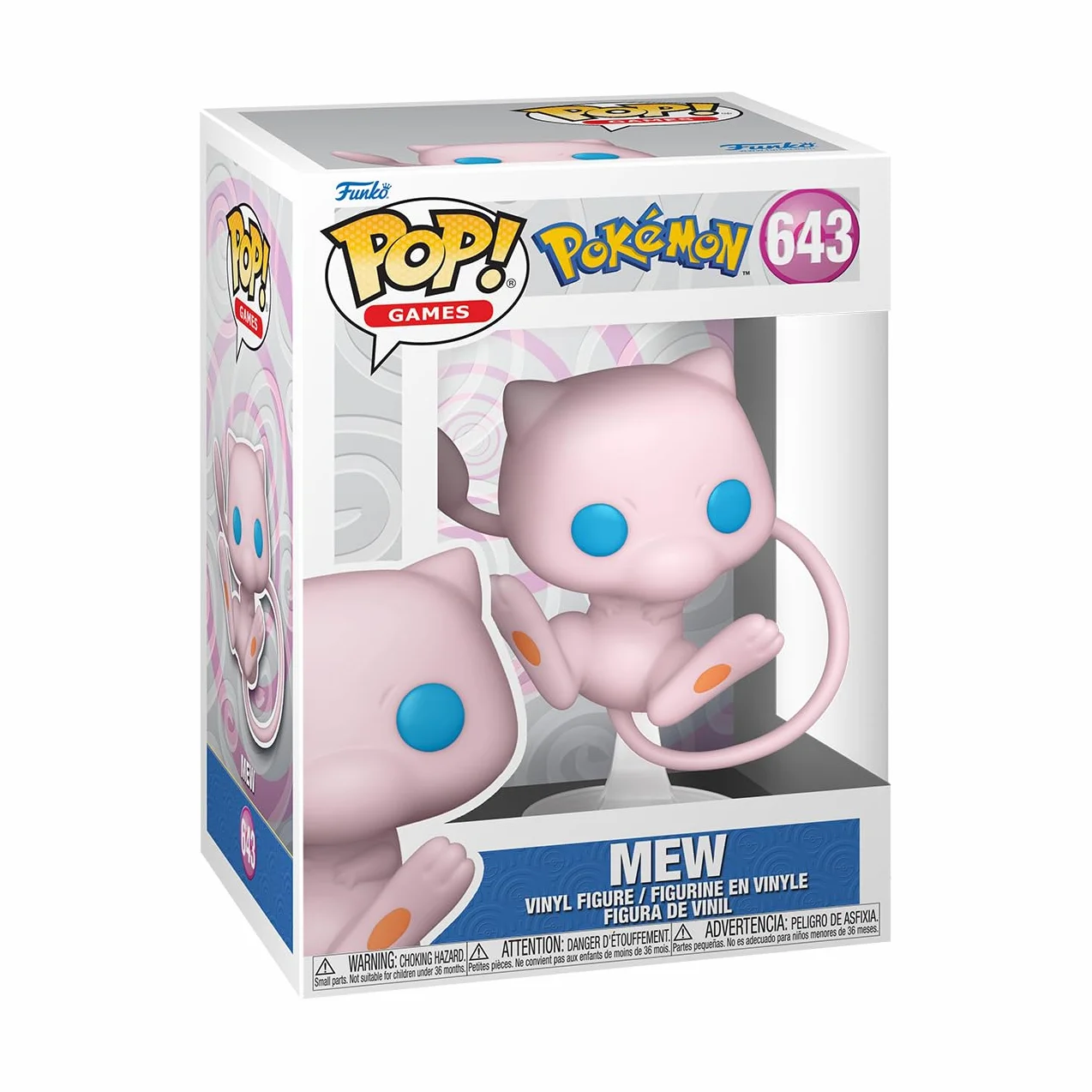 Funko Pop! Games: Pokemon - Mew - Figura de Vinilo Coleccionable - Idea de Regalo- Mercancia Oficial - Juguetes para Niños y Adultos - Video Games Fans - Muñeco para Coleccionistas y Exposición