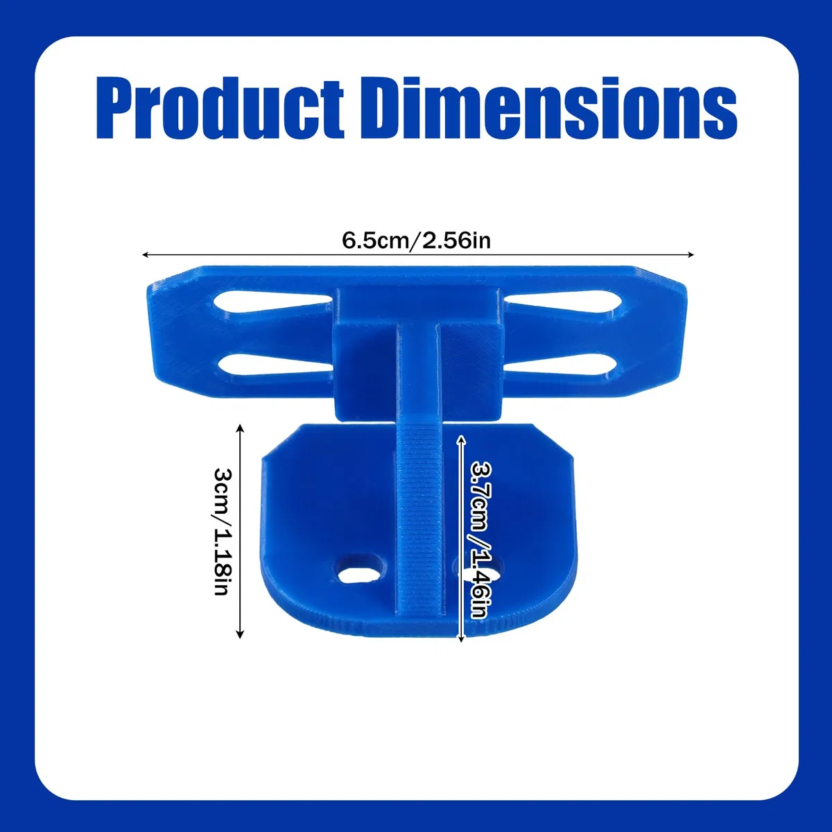4uds Soportes de Pared Solo Carril para Hot Wheels y Coches y Camiones a Escala 1/64, Soportes Plástico PLA para Vías Solo Carril Compatibles con Hot Wheels Sistemas de Pistas (Azul)