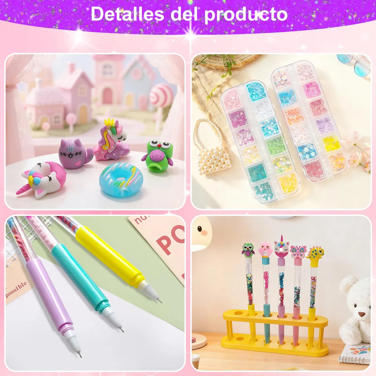 Kit de Creación de Bolígrafos 82 Accesorios, Laboratorio de Bolígrafos, Fábrica de Rotuladores, Manualidades Adecuadas para Niños de Seis Años, Ideas de Regalos para Niños y Niñas de Seis a Diez Años