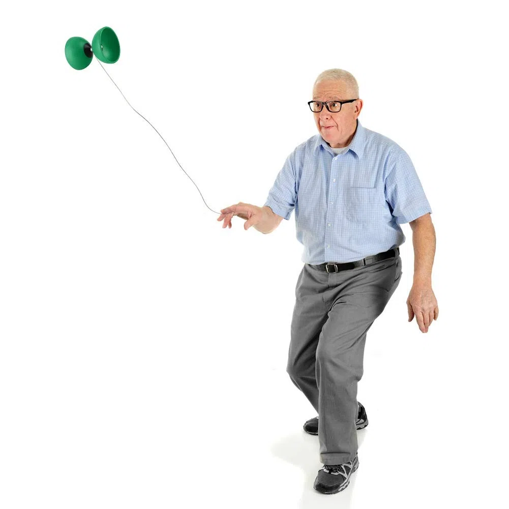 Diabolo + Palos de Colores ABS Big Top Diabolo Juego Profesional YoYo Ball Triple rodamiento(Green)
