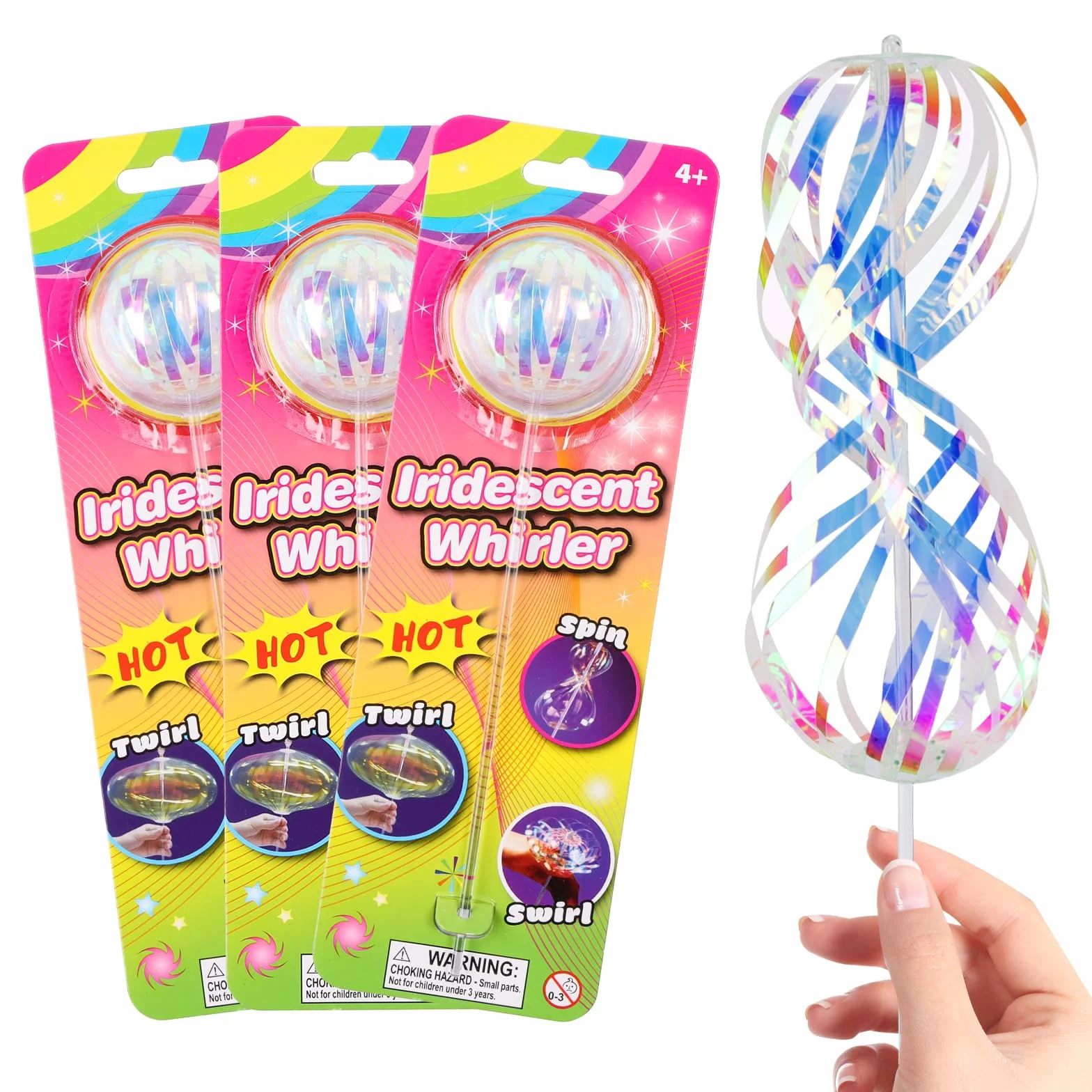 3 piezas Rainbow Twirler, Magic Rainbow Spinner arco iris Spinner arco iris Twirler para fiestas, festivales y niños adultos Cool accesorios de baile