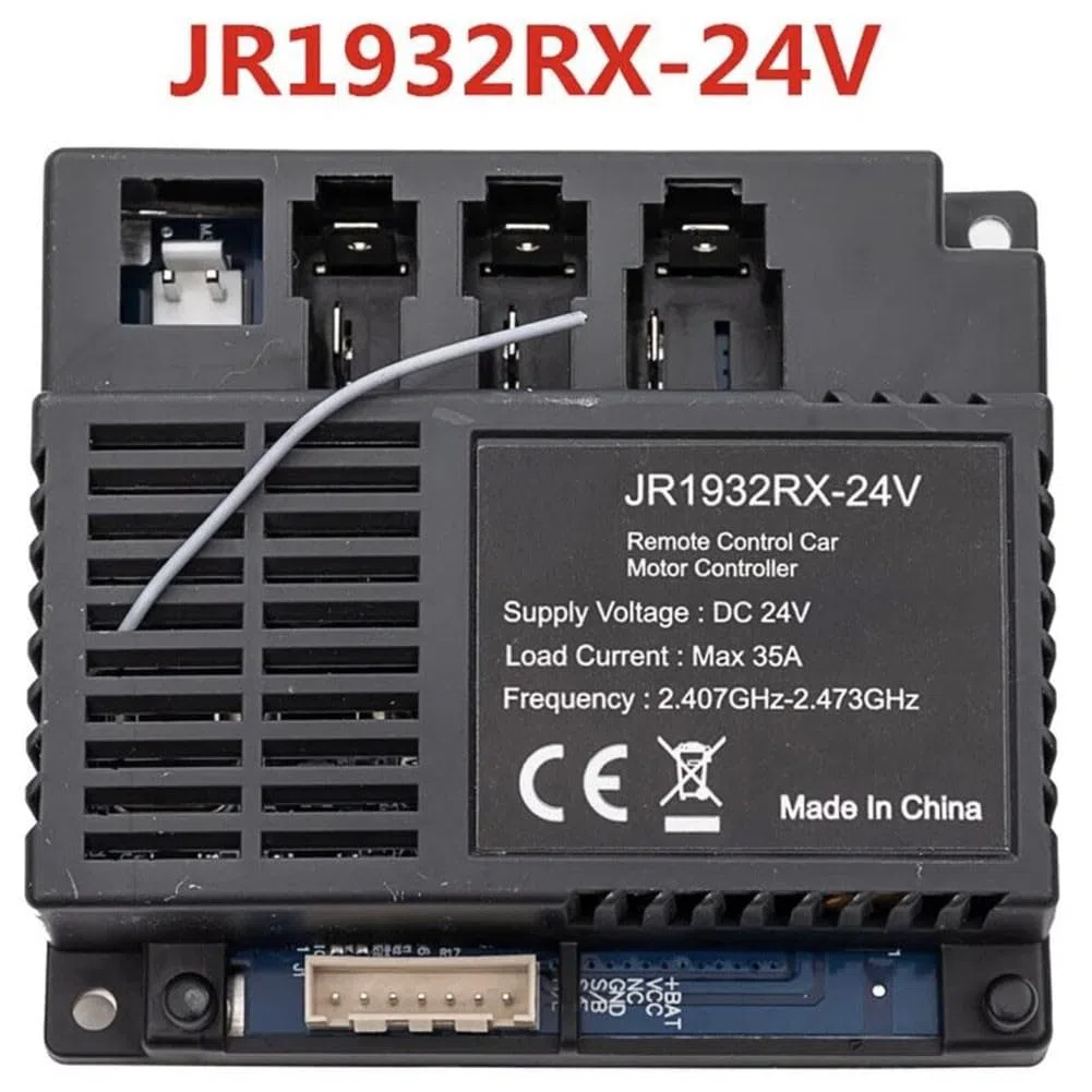 JR1932RX-24V Receptor para Coche Eléctrico Infantil 2,4G Mando a Distancia 24V con Función de Arranque Lento para Caja de Control JR1932RX-24V