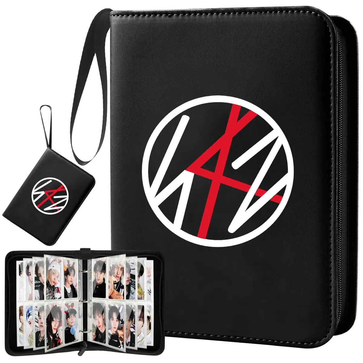 SKZ - Carpeta para tarjetas fotográficas negras, 400 bolsas, regalos para STAY