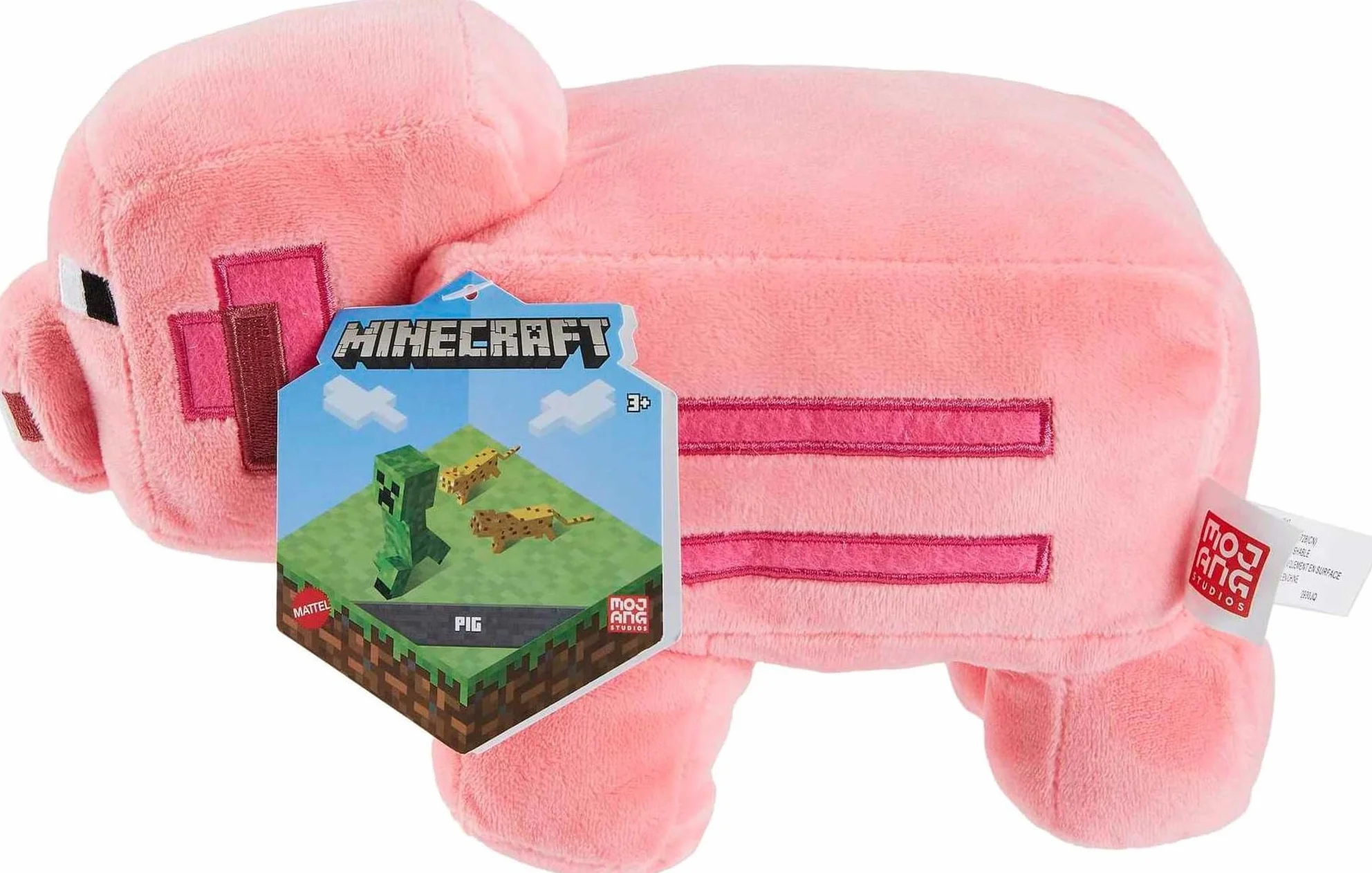 Mattel Minecraft Peluche básico de Personaje, Juguetes Coleccionable inspirados en el Videojuego, para niños, niñas y Fans a Partir de 3 años, HBN42