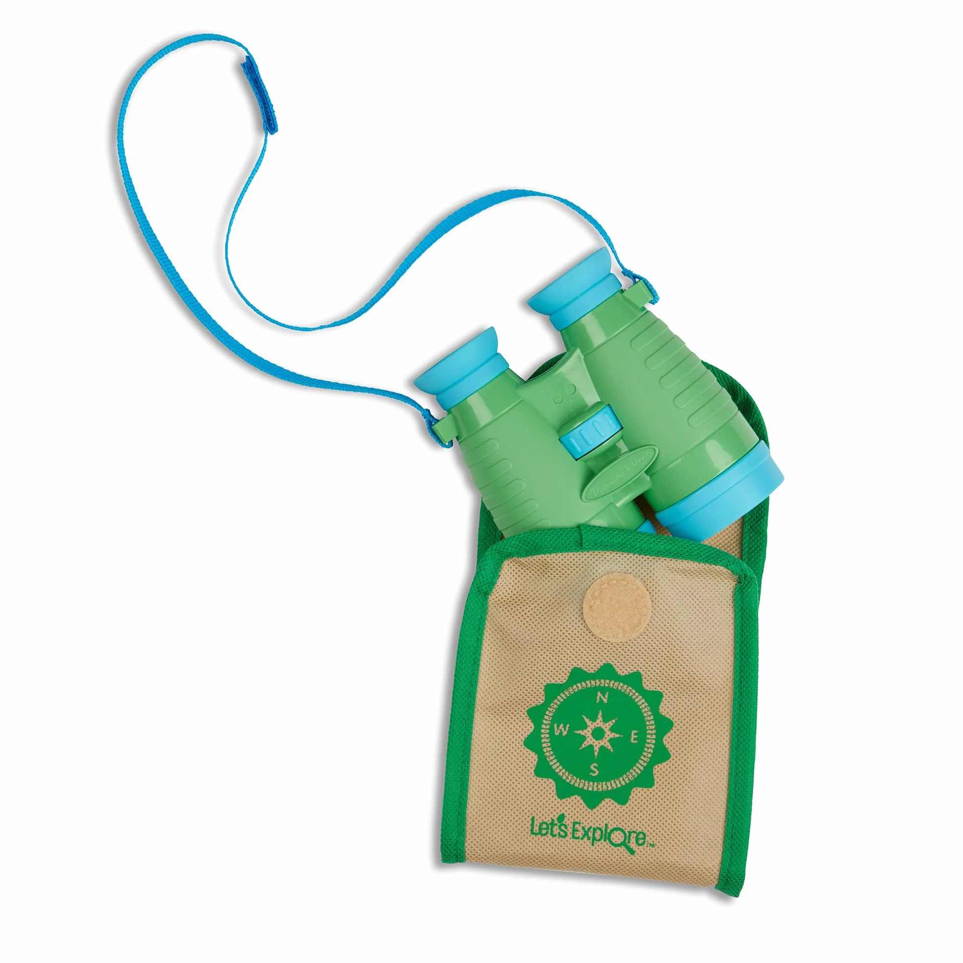Melissa & Doug Let's Explore Juego de prismáticos y brújula, Juego de simulación, 3+ Regalo para niño o niña