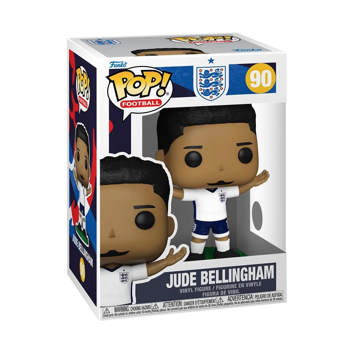 Funko Pop! Football: England - Jude Bellingham - Figura de Vinilo Coleccionable - Idea de Regalo - Mercancía Oficial - Juguetes para niños y Adultos - Figura Modelo para coleccionistas y exhibición