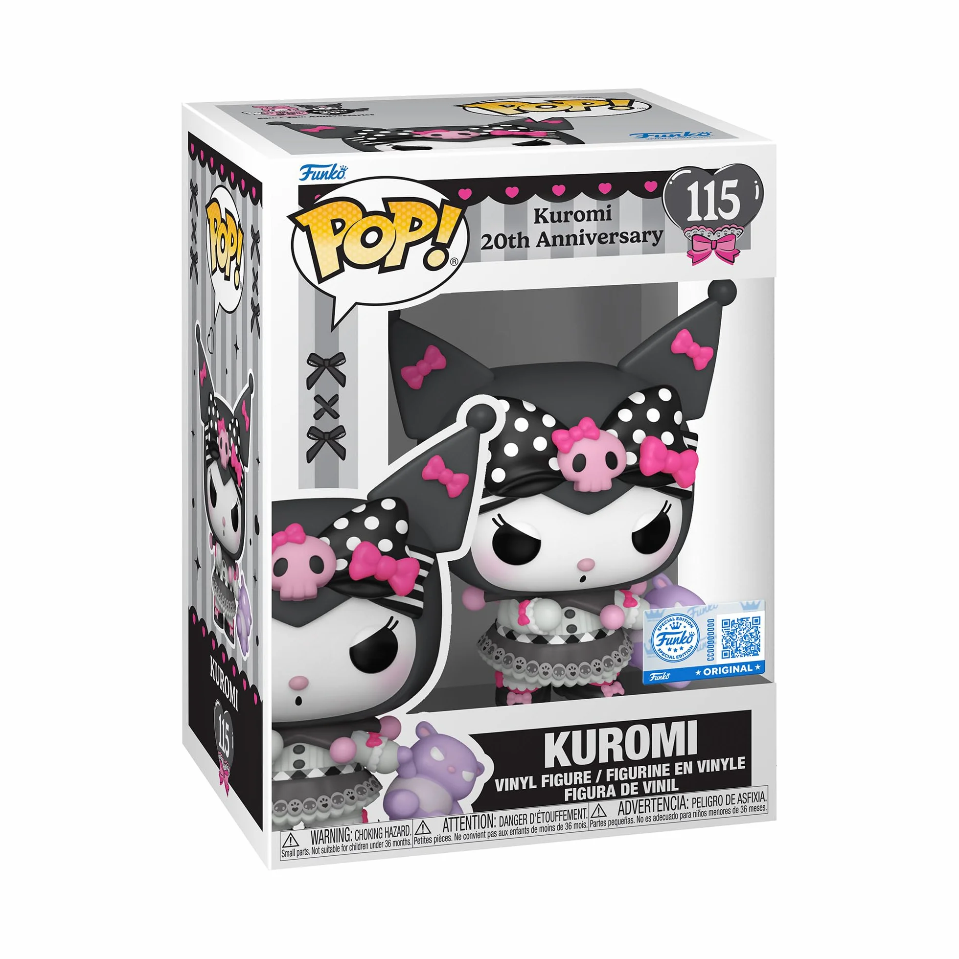 Funko Pop! Sanrio: Hello Kitty - Kuromi 20th - Kuromi - Figura de Vinilo Coleccionable - Idea de Regalo - Mercancía Oficial - Juguetes para niños y Adultos - Figura Modelo para coleccionistas
