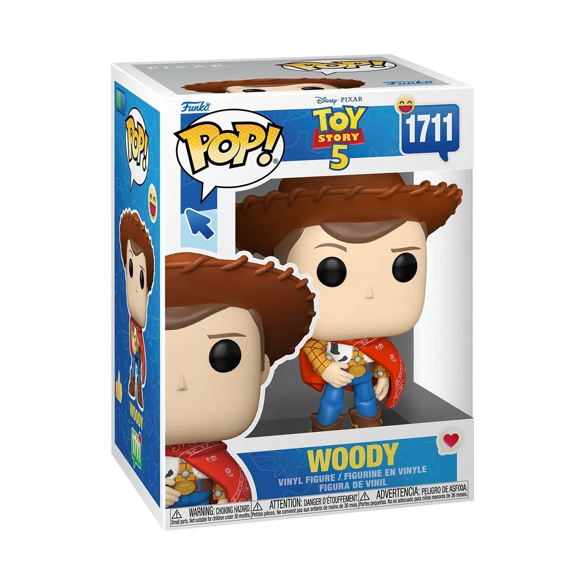 Funko Pop! Disney: Toy Story 5 - Woody - Figura de Vinilo Coleccionable - Idea de Regalo - Mercancía Oficial - Juguetes para niños y Adultos - Figura Modelo para coleccionistas y exhibición