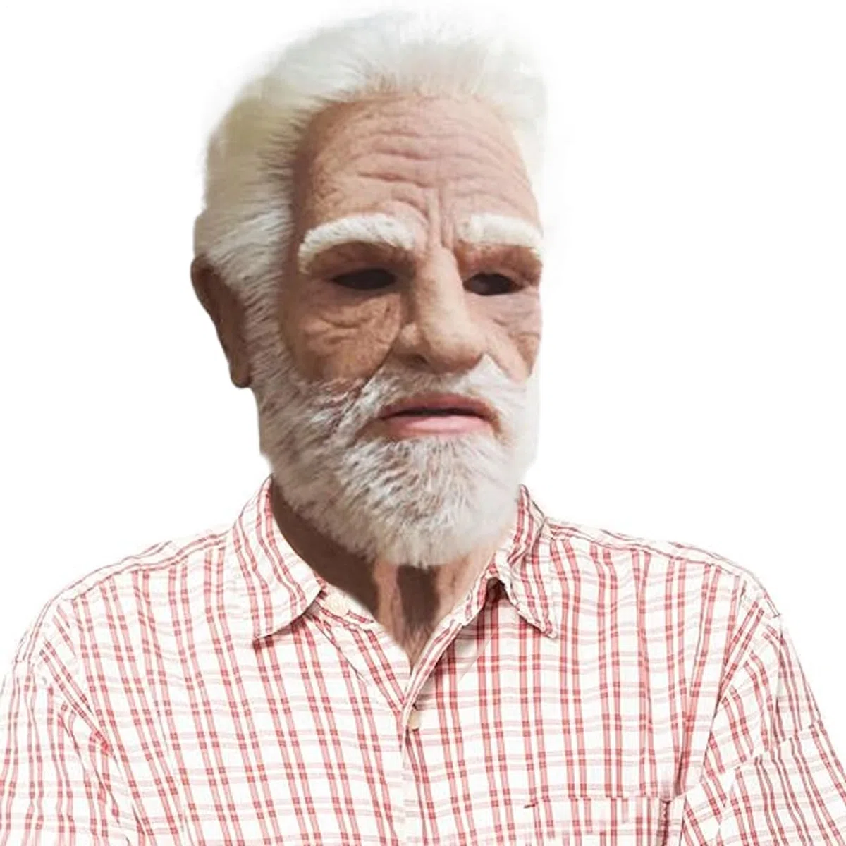 Genérico Cubierta facial de anciano - Máscara de látex realista de anciano para Halloween | Máscara con disfraz de ajuste ajustable para carnaval, cosplay, mascarada, Navidad