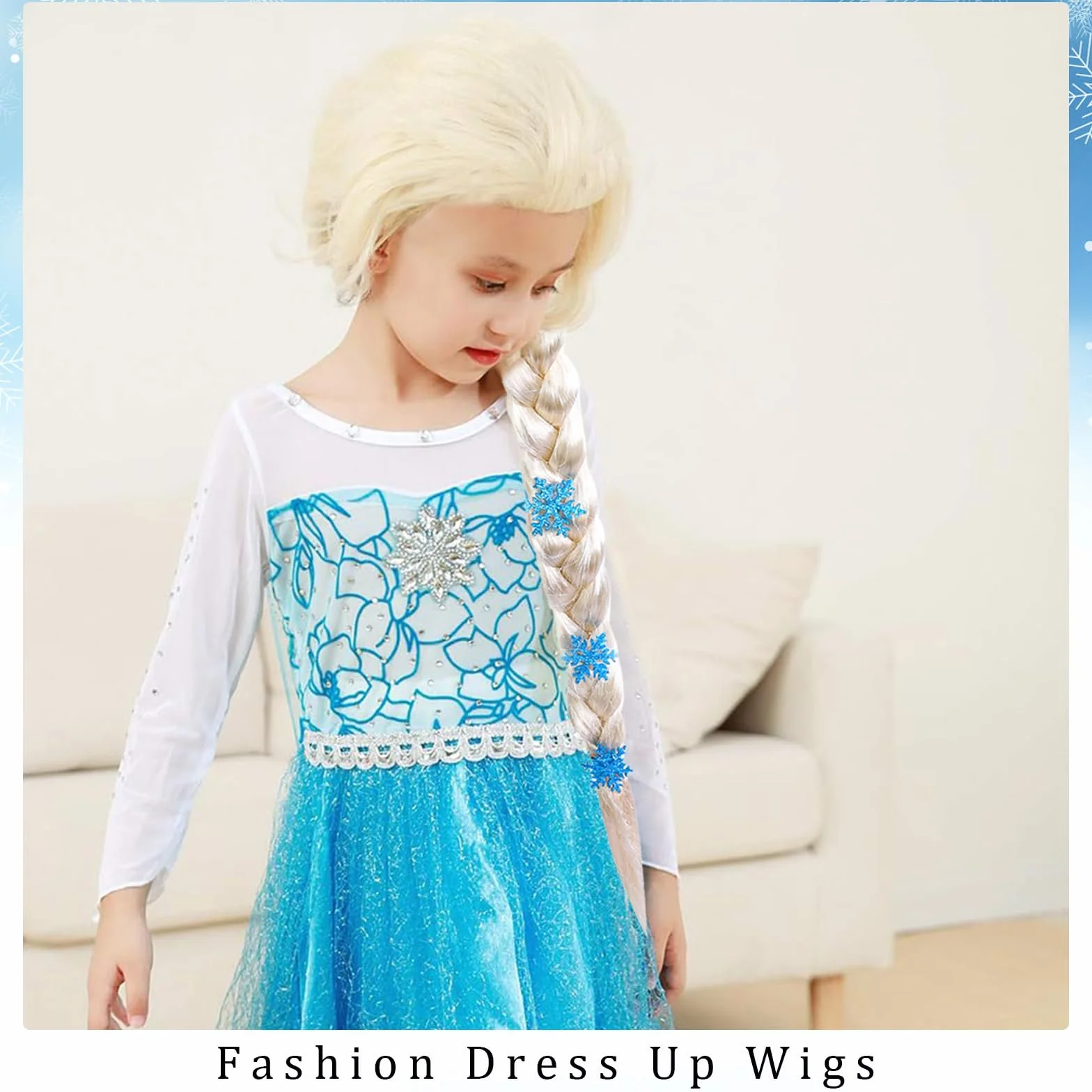 Frozen Elsa Peluca Eluca Rapunzel Niña Frozen Cosplay Costume Elsa Peluca De Trenza Para Disfraz Peluca De Pelo Largo Para Mujer Peluca De Anime Aplicable Fiesta Halloween, Bar, Cosplay De Concierto