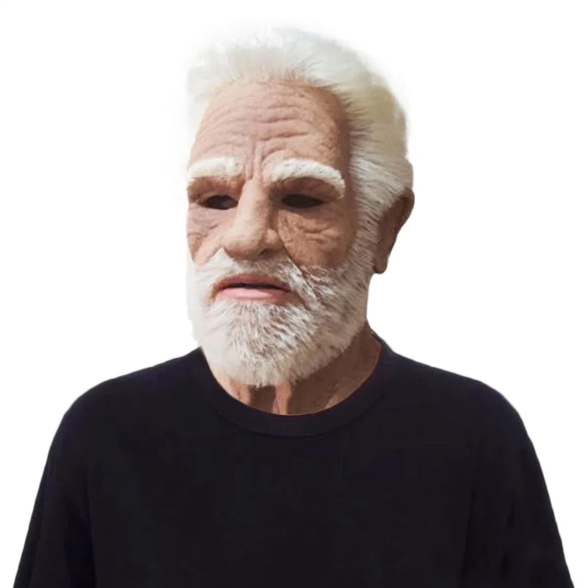 Genérico Cubierta facial de anciano - Máscara de látex realista de anciano para Halloween | Máscara con disfraz de ajuste ajustable para carnaval, cosplay, mascarada, Navidad