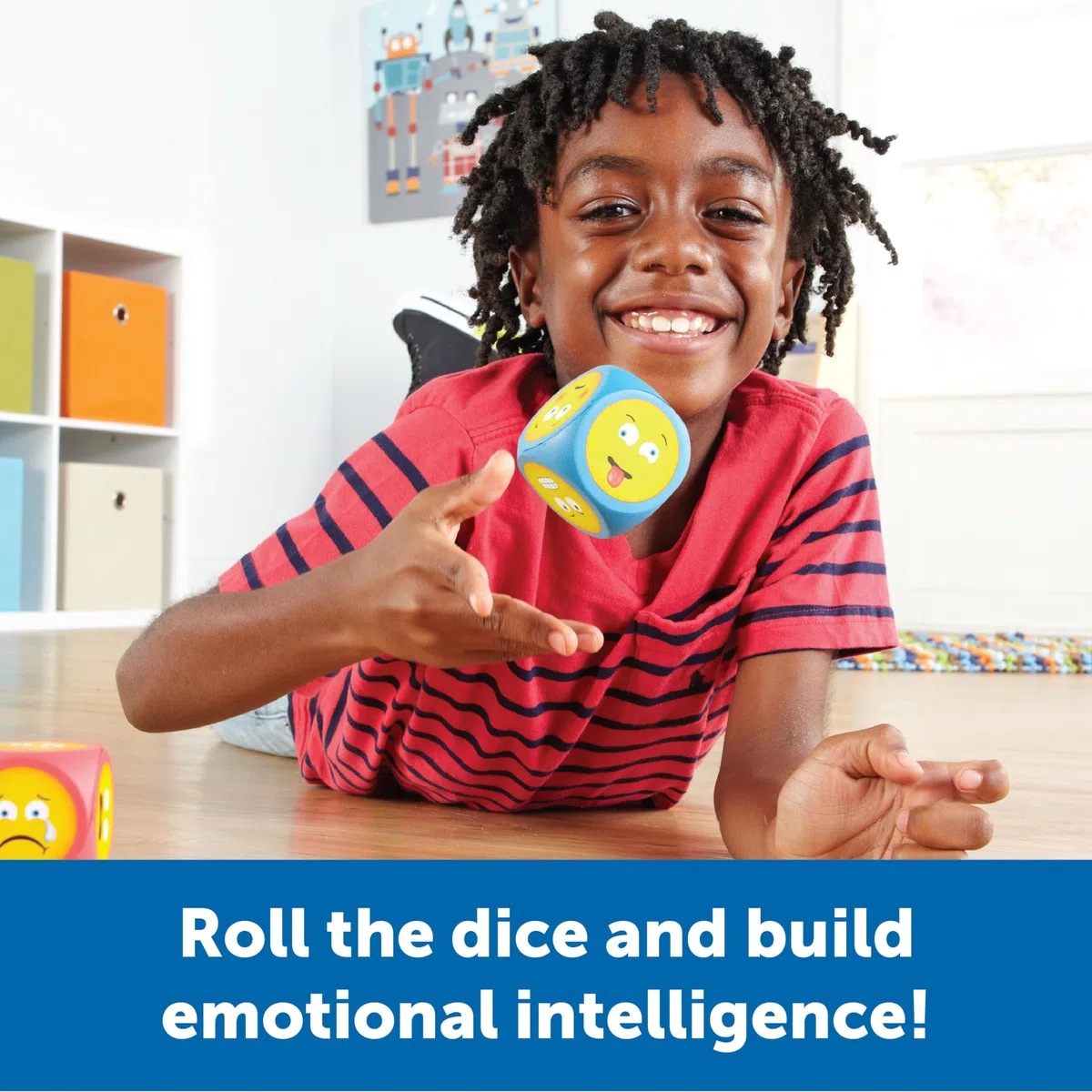 Dados de Espuma Blanda con Emojis de Learning Resources (Set de 4)
