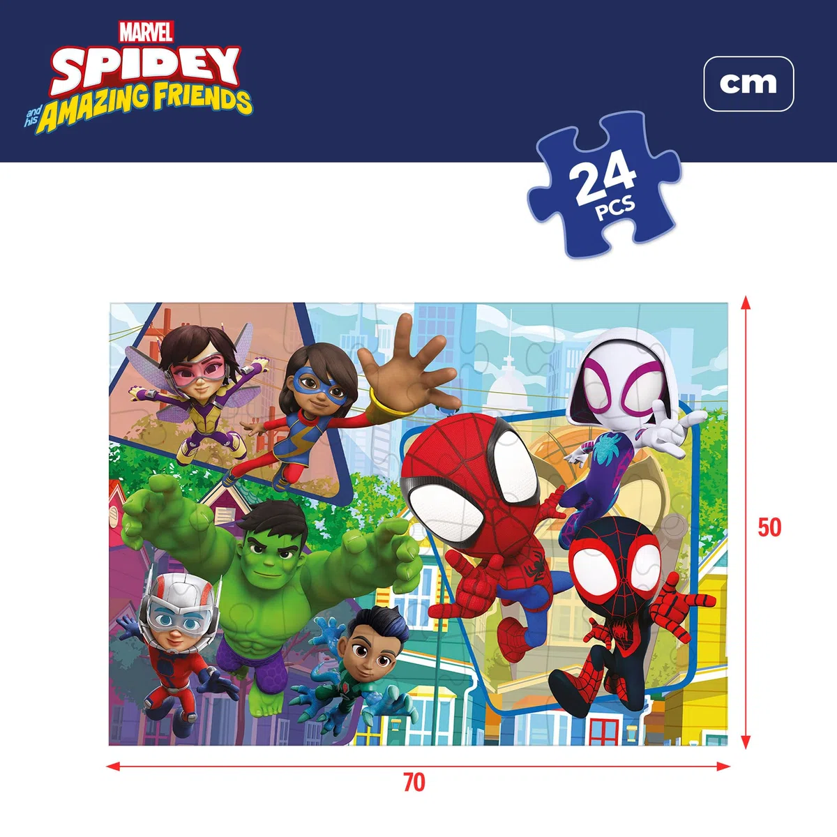 Liscianigiochi Marvel Puzzle DF Maxi Floor 24 Spidey