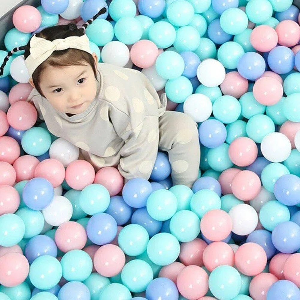 50 Uds. Pelotas de Colores para bebés, Pelotas de plástico Suave, Pelota para Piscina Seca, Pelota de Ola de mar para niños, Mini Pelotas de Juego, Juguete para niños al Aire Libre