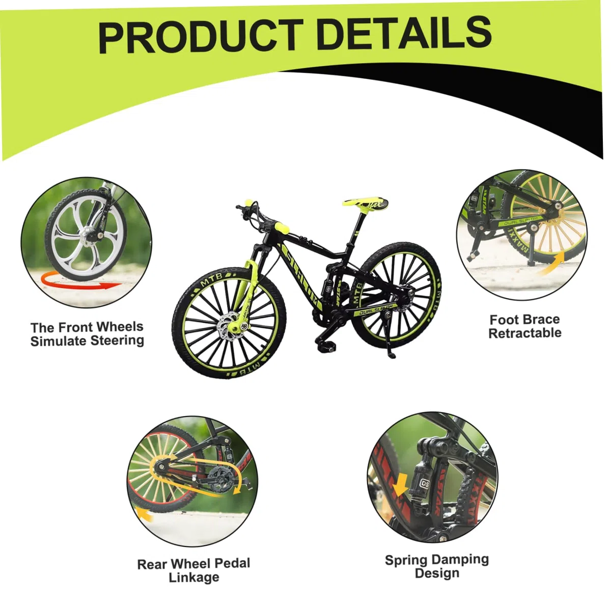 Finger Bike 4 x 3 x 4 Cool Delicada Finger Bikes Modelo de Metal Robusto Mini Bmx Bike Simulación Bmx Mini Bicicletas Decorativas Juguetes Manualidades para el hogar, Escritorio de Oficina Favor de