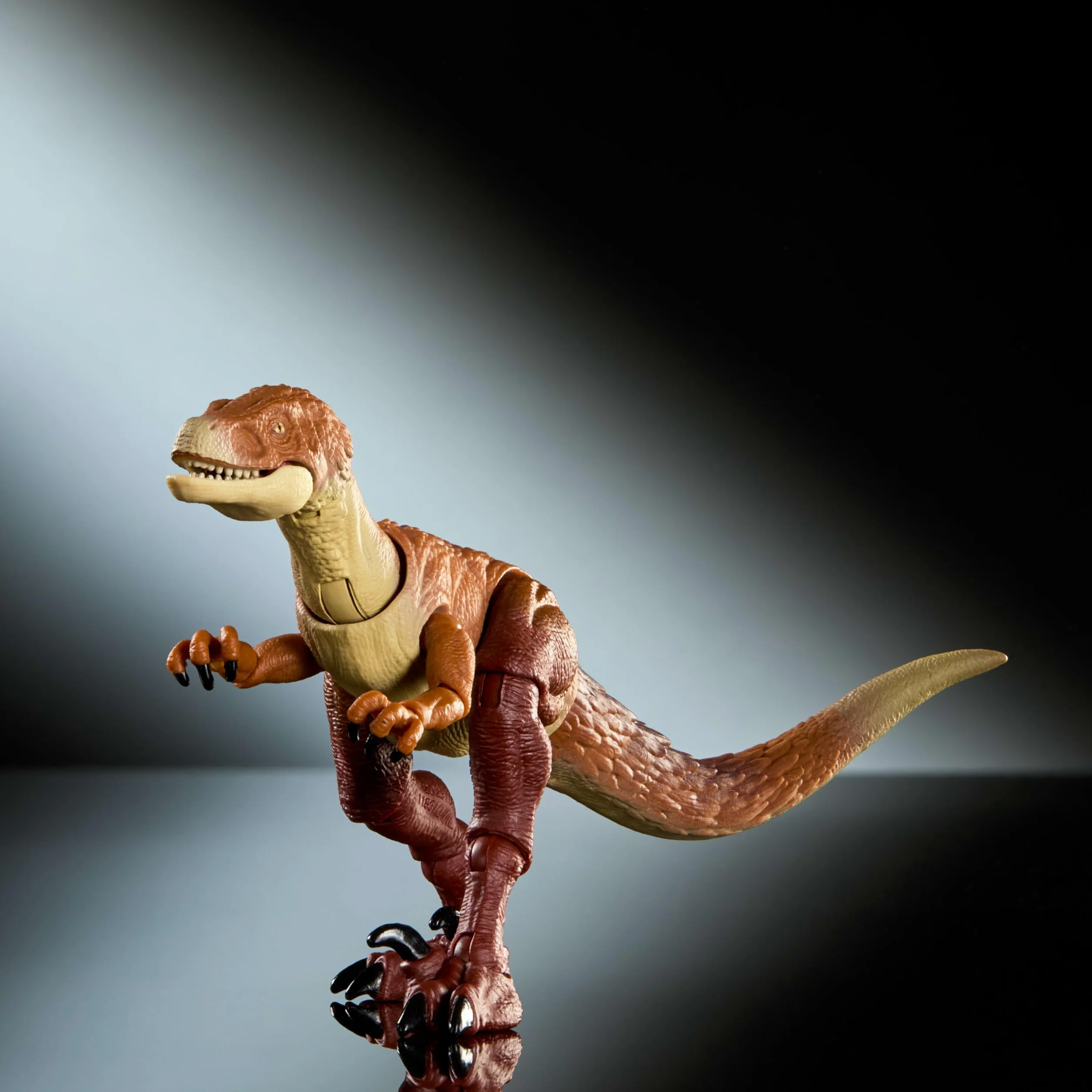 Mattel Jurassic World Colección Hammond Ornitolestes Figura de acción de Dinosaurio, diseño de Primera Calidad con Ojos realistas, 18 Puntos de articulación y Garras adicionales, JKM91