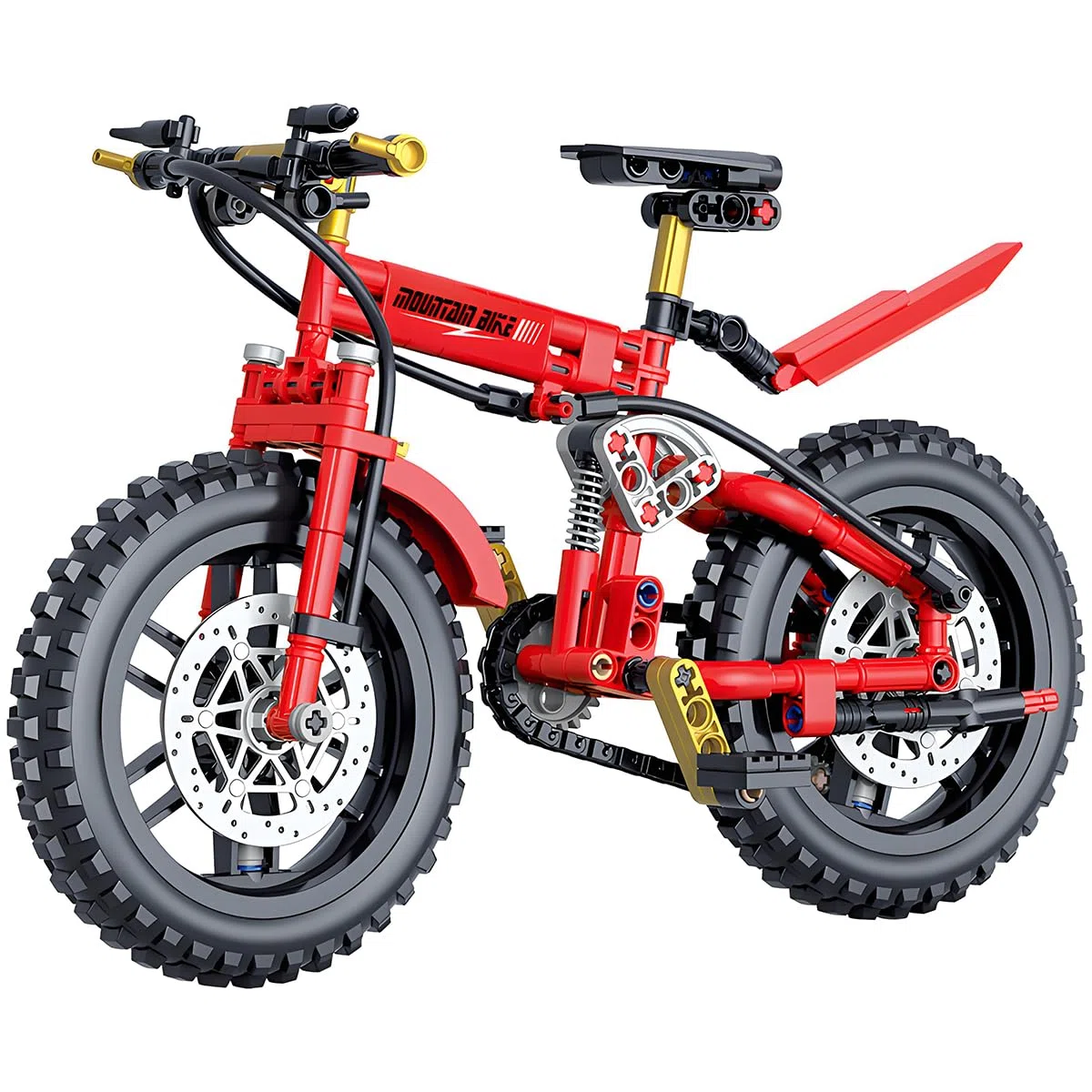 Juego de construcción de Bicicletas, Modelo de Bicicleta de montaña, Juguete de Bloques para Construir Bicicletas, Coleccionable, Regalo