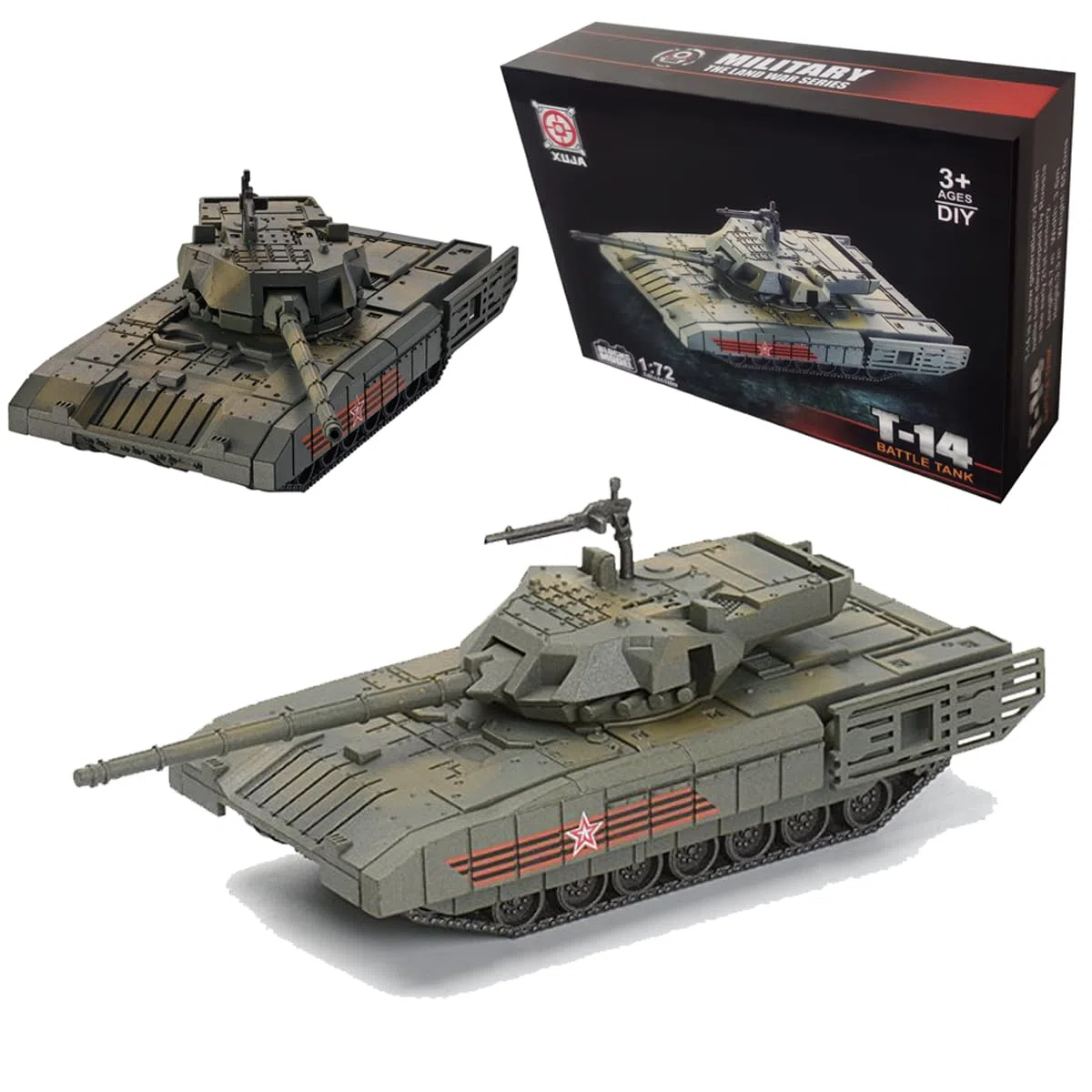 T14 Tanque Bloques de Construcción, Tanque de Batalla Principal de Rusia Juguetes de Construcción Militar, Modelo Militar Bloques de Construcción, Juguetes para Niños