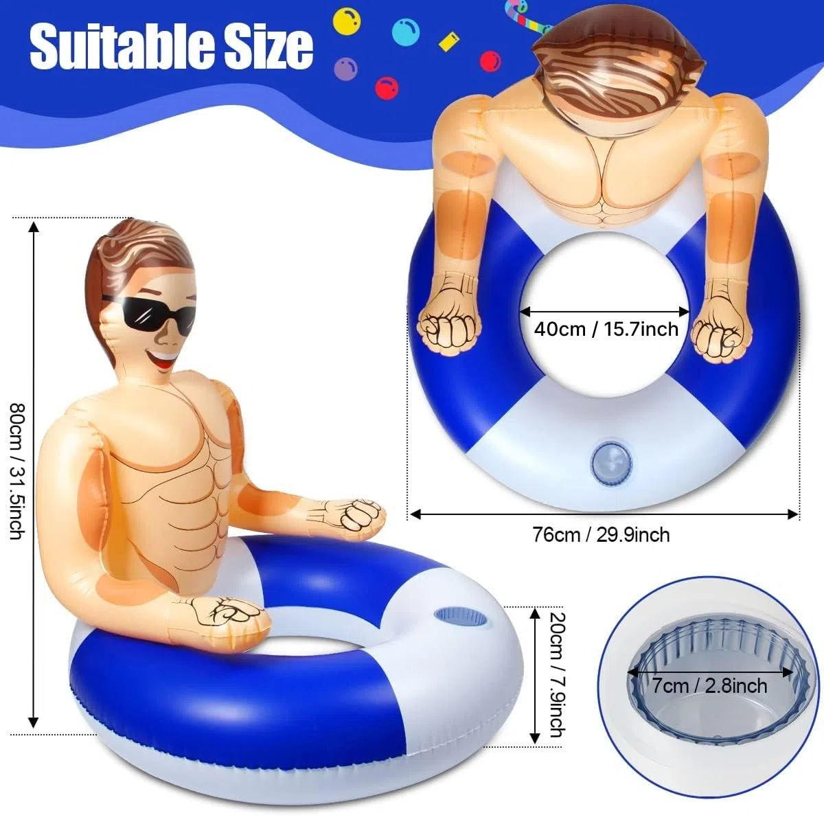 Flotadores inflables para Piscina, Juguetes para Piscina, Anillo de natación para niños, balsa Inflable de Tubo para Adultos, Flotador de Tubo para Fiestas en la Playa y relajación para adul