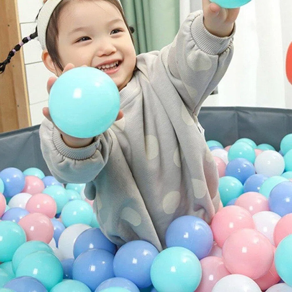 50 Uds. Pelotas de Colores para bebés, Pelotas de plástico Suave, Pelota para Piscina Seca, Pelota de Ola de mar para niños, Mini Pelotas de Juego, Juguete para niños al Aire Libre