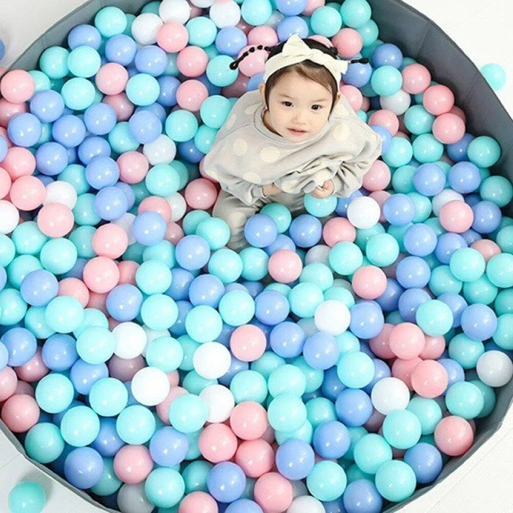 50 Uds. Pelotas de Colores para bebés, Pelotas de plástico Suave, Pelota para Piscina Seca, Pelota de Ola de mar para niños, Mini Pelotas de Juego, Juguete para niños al Aire Libre