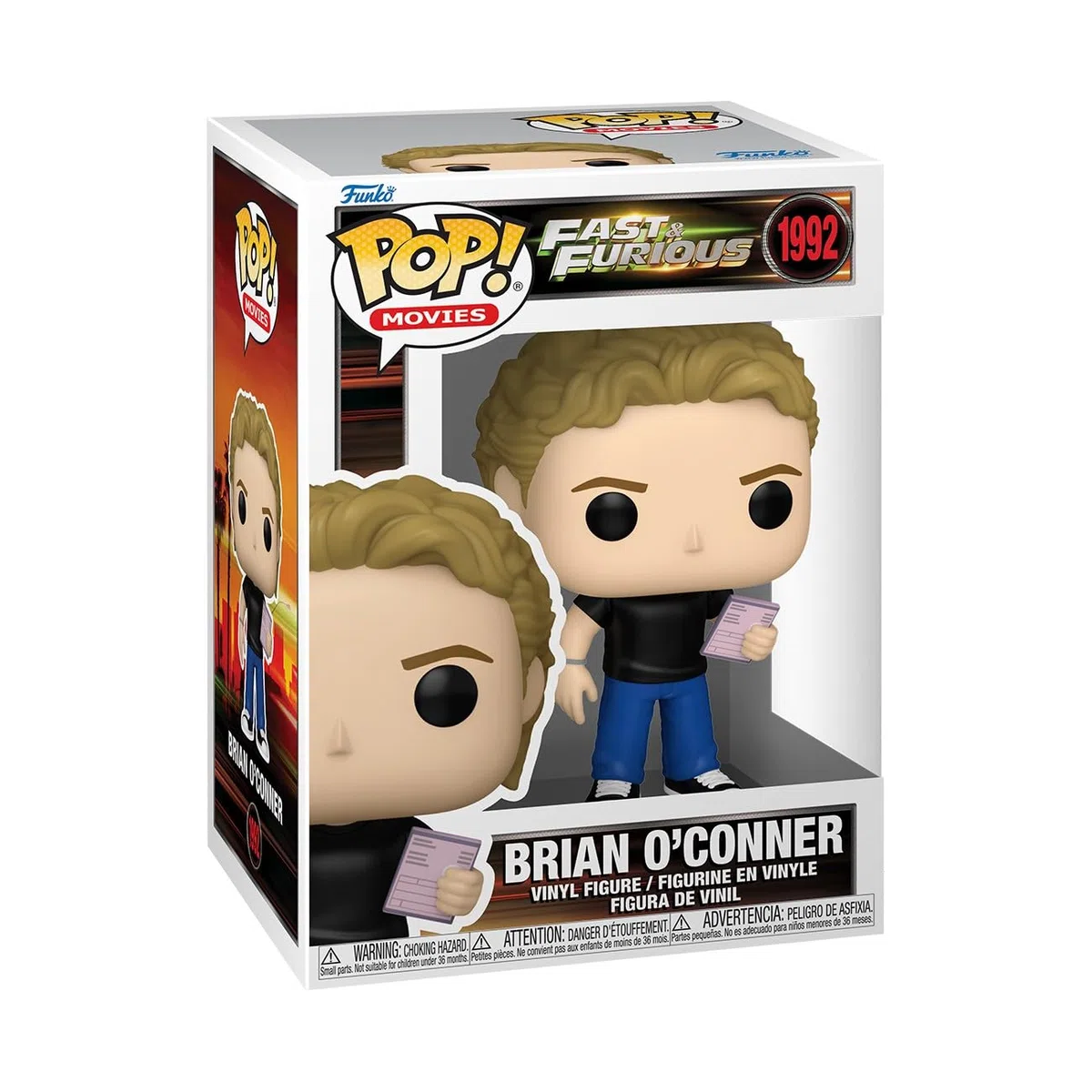 Funko Pop! Movies: Fast & Furious - Brian O'Conner - Figura de Vinilo Coleccionable - Idea de Regalo - Mercancía Oficial - Juguetes para niños y Adultos - Figura Modelo para coleccionistas