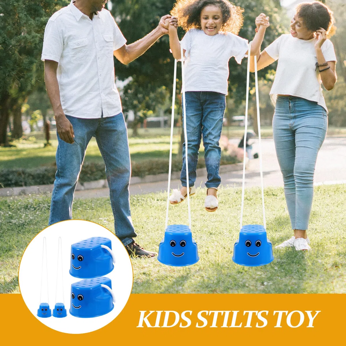 4 Piezas Zancos para Niños Zancos para Caminar Actividades Aire para Niños Juegos Interactivos Padres e Hijos Niños Zancos Padre-Hijo Caminar sobre Zancos El Plastico Balance